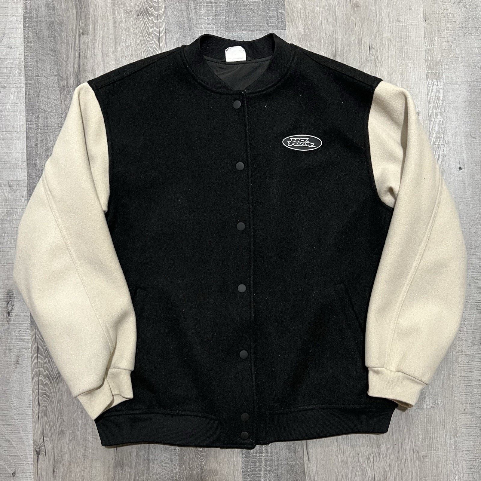 Other No Fear x HM Varsity Bomber Jacket Embroidered Streetwear MX Size US S / EU 44-46 / 1 - 2 Thumbnail