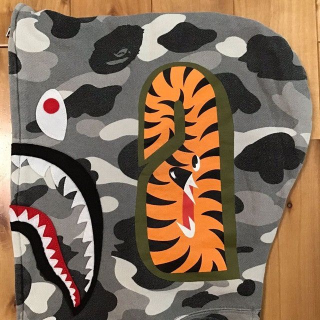 Bape × Nigo NFS limited BAPE camo shark full zip hoodie a bathing ape Size US M / EU 48-50 / 2 - 5 Thumbnail