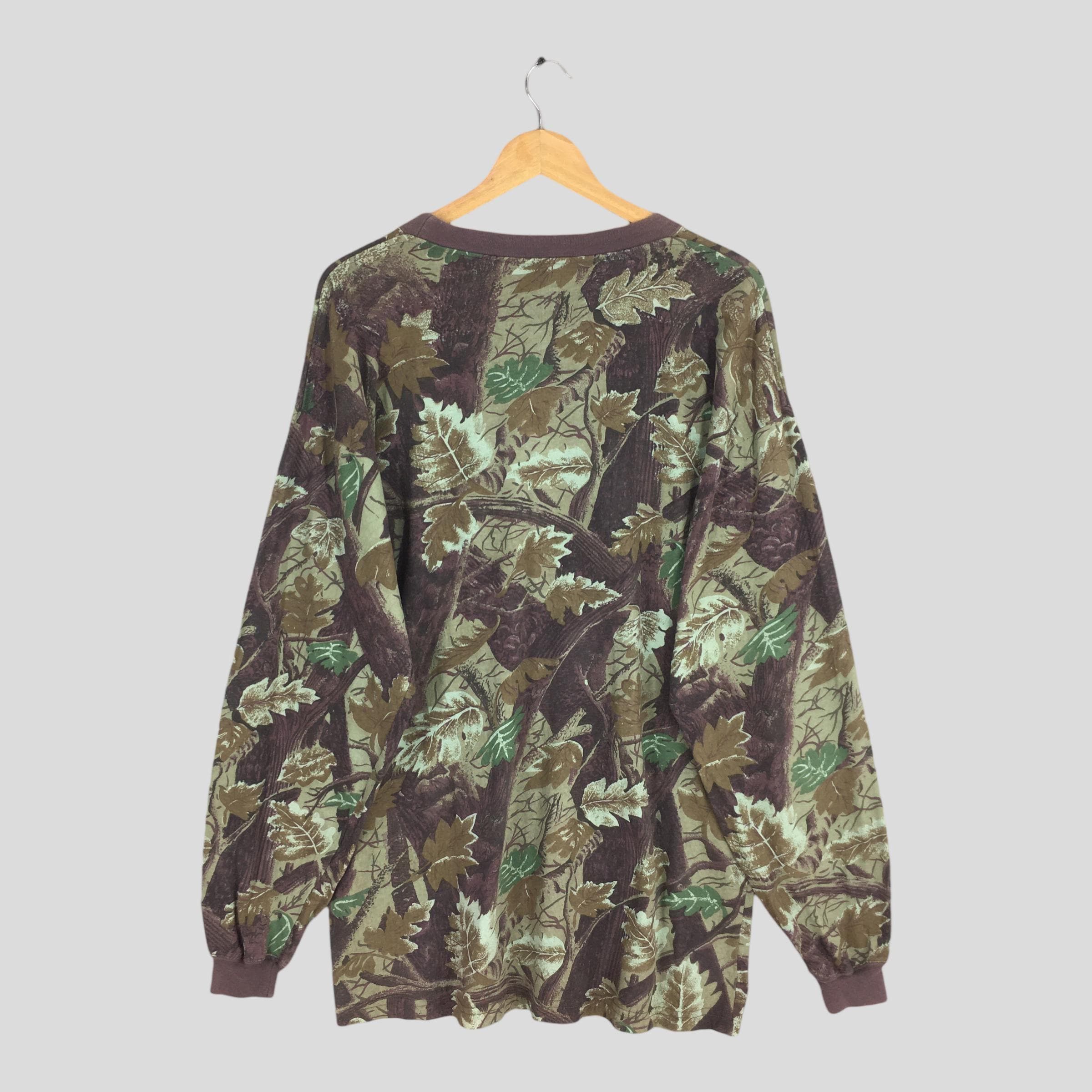 Mossy Oaks × Realtree × Vintage Vintage 1980's Real Tree Camo Longsleeve T shirt XLarge Size US XL / EU 56 / 4 - 6 Thumbnail