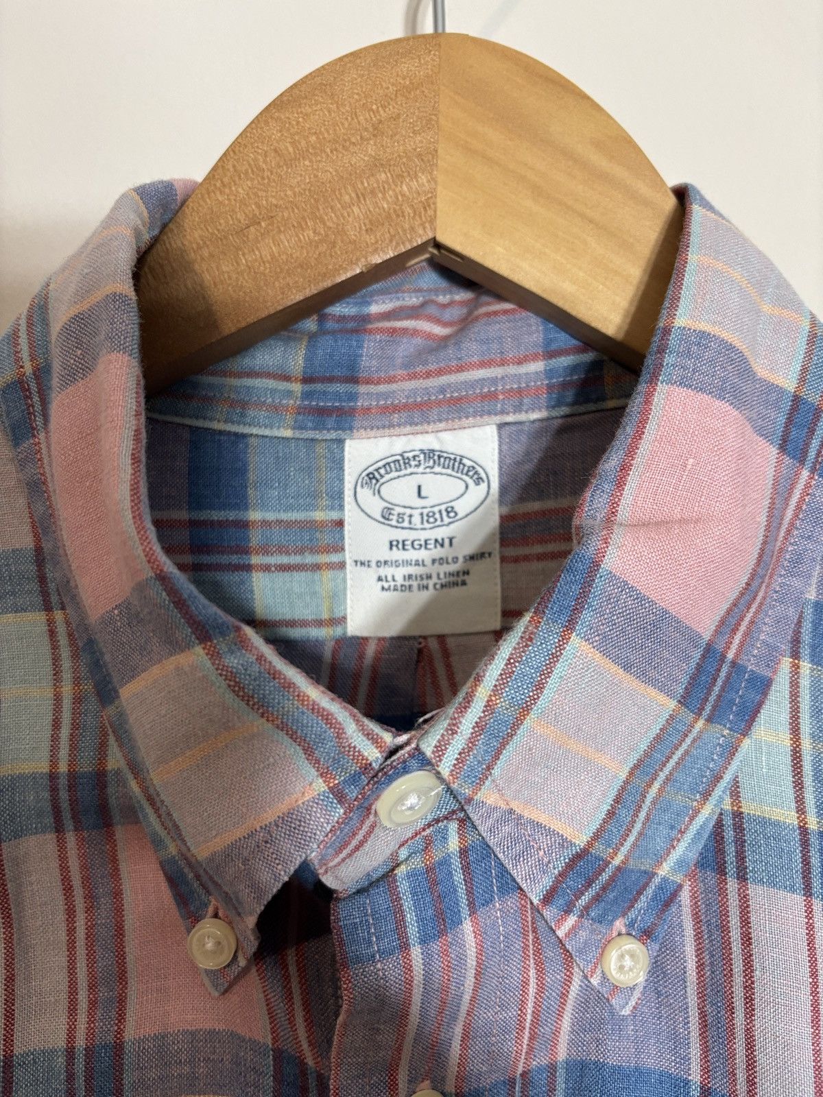 Brooks Brothers Brooks Brothers Regent Irish Linen Button Down Shirt Large Size US L / EU 52-54 / 3 - 3 Thumbnail