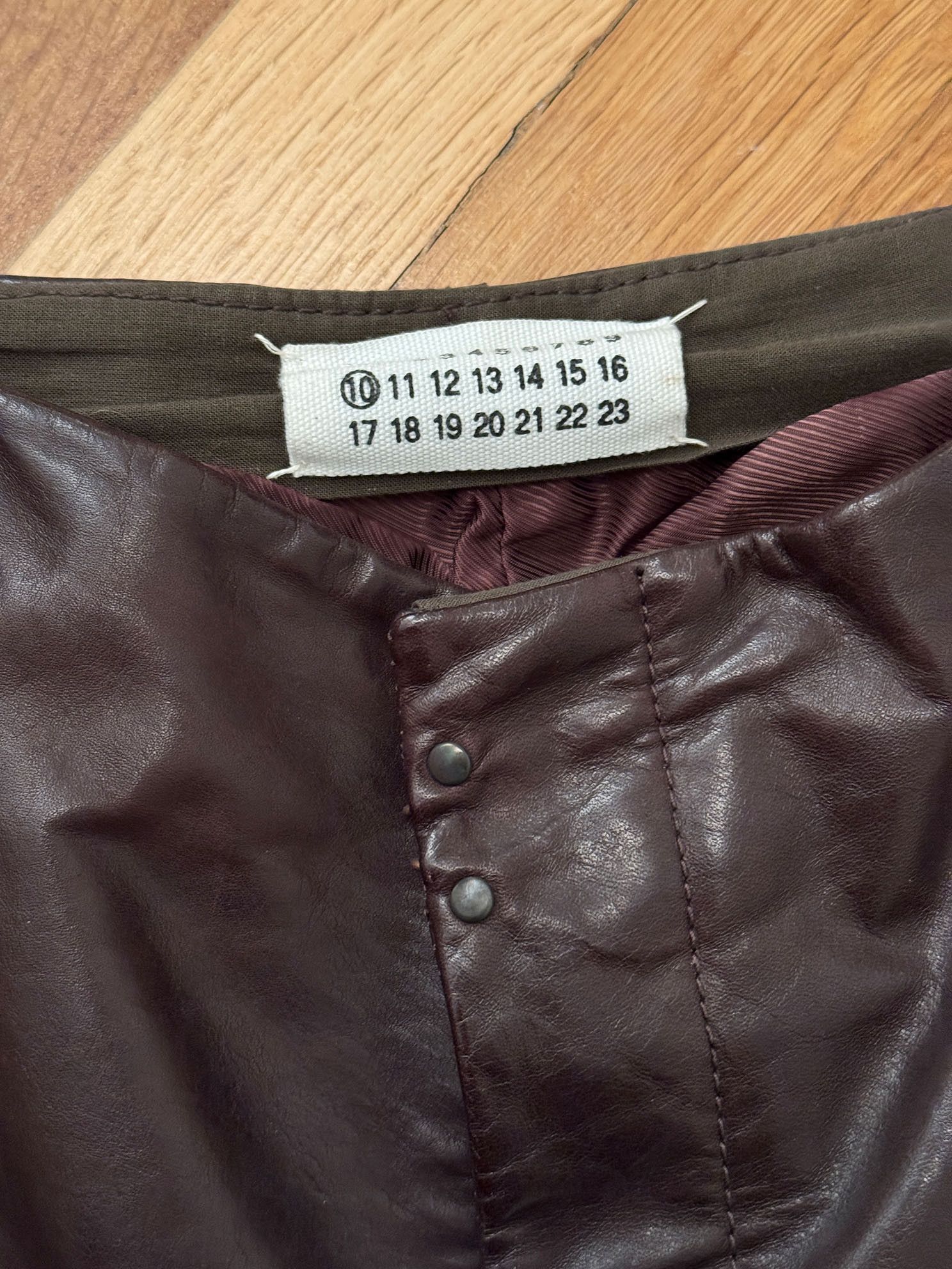 Maison Margiela MAISON MARTIN MARGIELA LEATHER PANTS SIZE 52 FROM 2001 Size US 36 / EU 52 - 6 Thumbnail