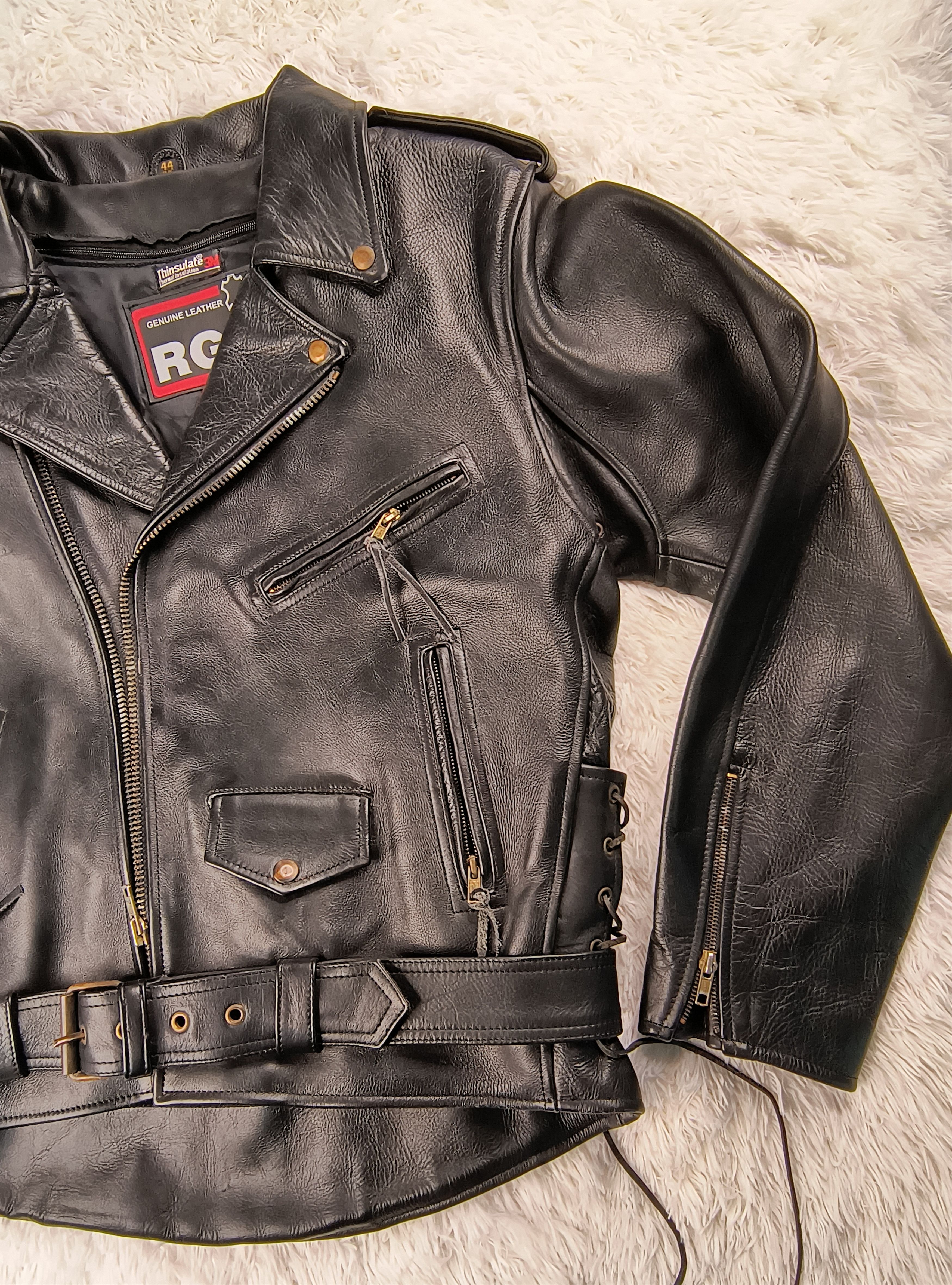 Genuine Leather Vintage Thinsulate RGC genuine leather jacket Size US M / EU 48-50 / 2 - 3 Thumbnail