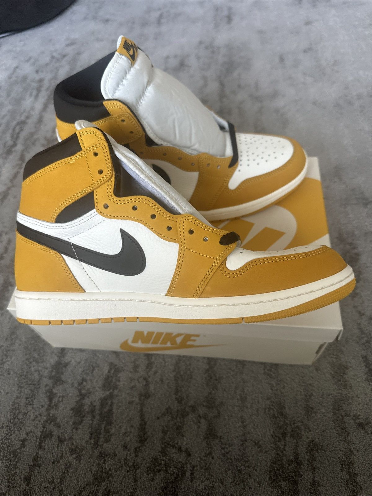 Jordan Brand Brand New- 10.5M Air Jordan 1 Yellow Ochre Size US 10.5 / EU 43-44 - 1 Thumbnail