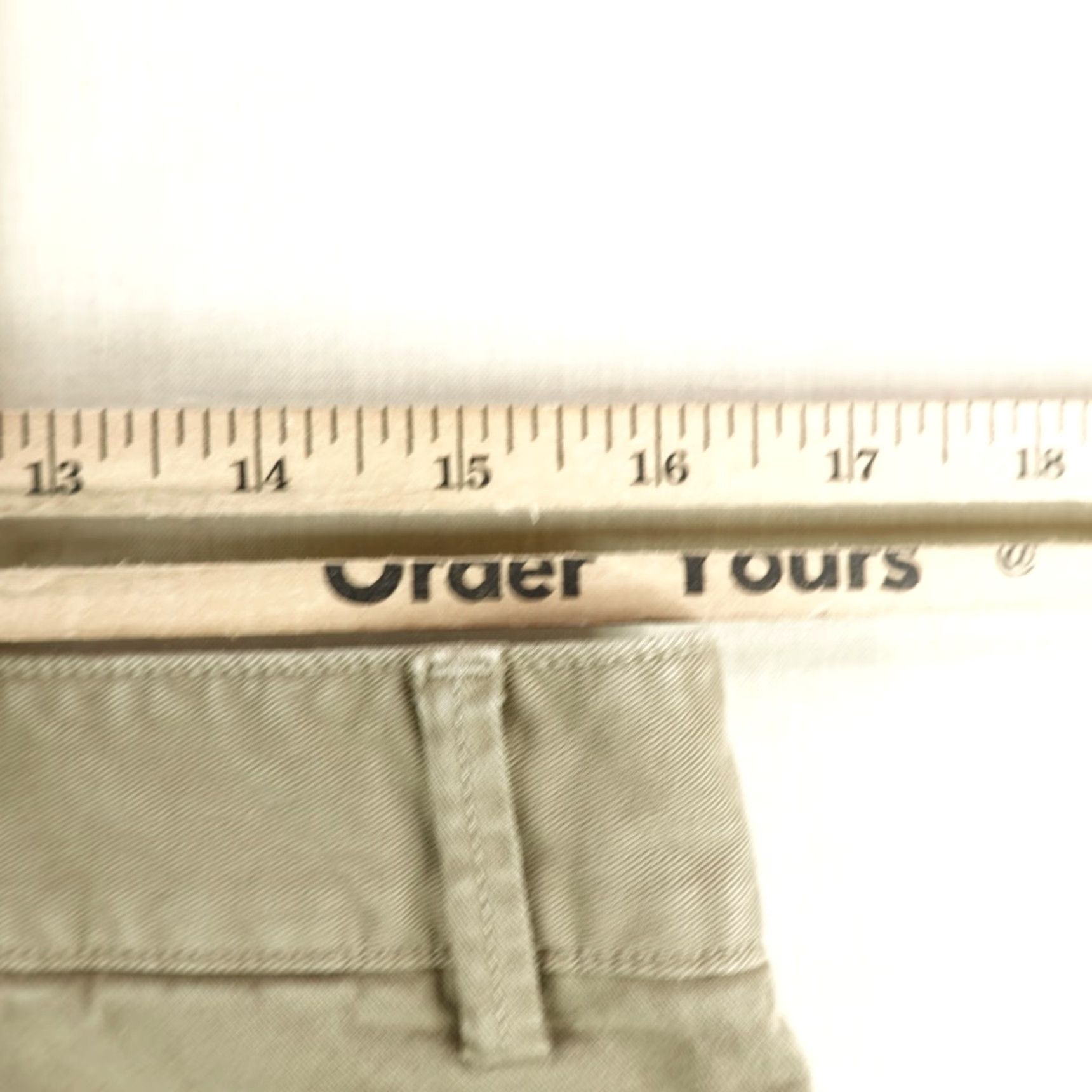 Flint And Tinder Flint And Tinder Shorts Mens 33 Khaki Beige Canvas Chino Flex Work Pockets Stretch Inseam 9in Casual Size US 36 / EU 52 - 5 Thumbnail