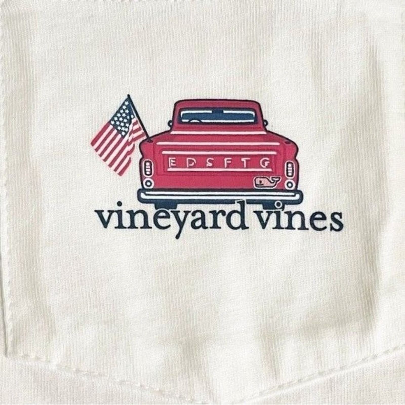 Vineyard Vines Vineyard Vines Kids Medium Americana Gameday T-Shirt White Size M / US 6-8 / IT 42-44 - 5 Thumbnail