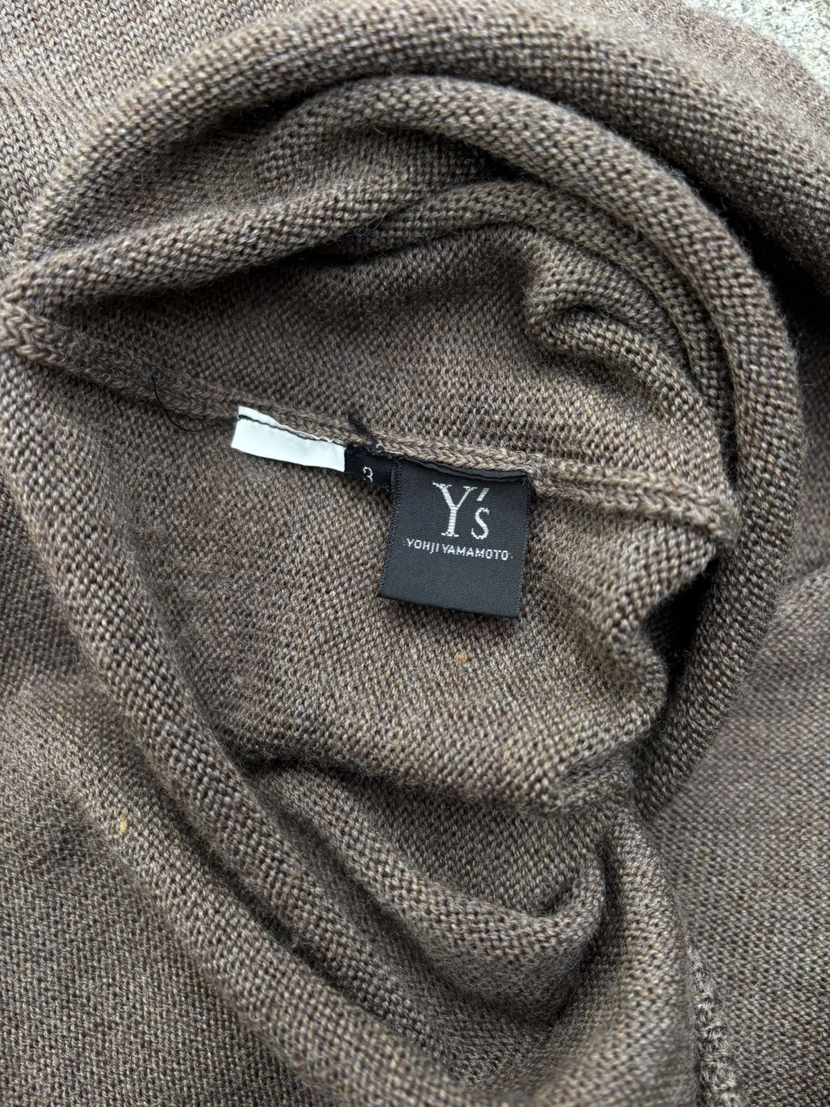 Yohji Yamamoto Yohji Yamamoto Ys brown wool cardigan Size M / US 6-8 / IT 42-44 - 5 Thumbnail