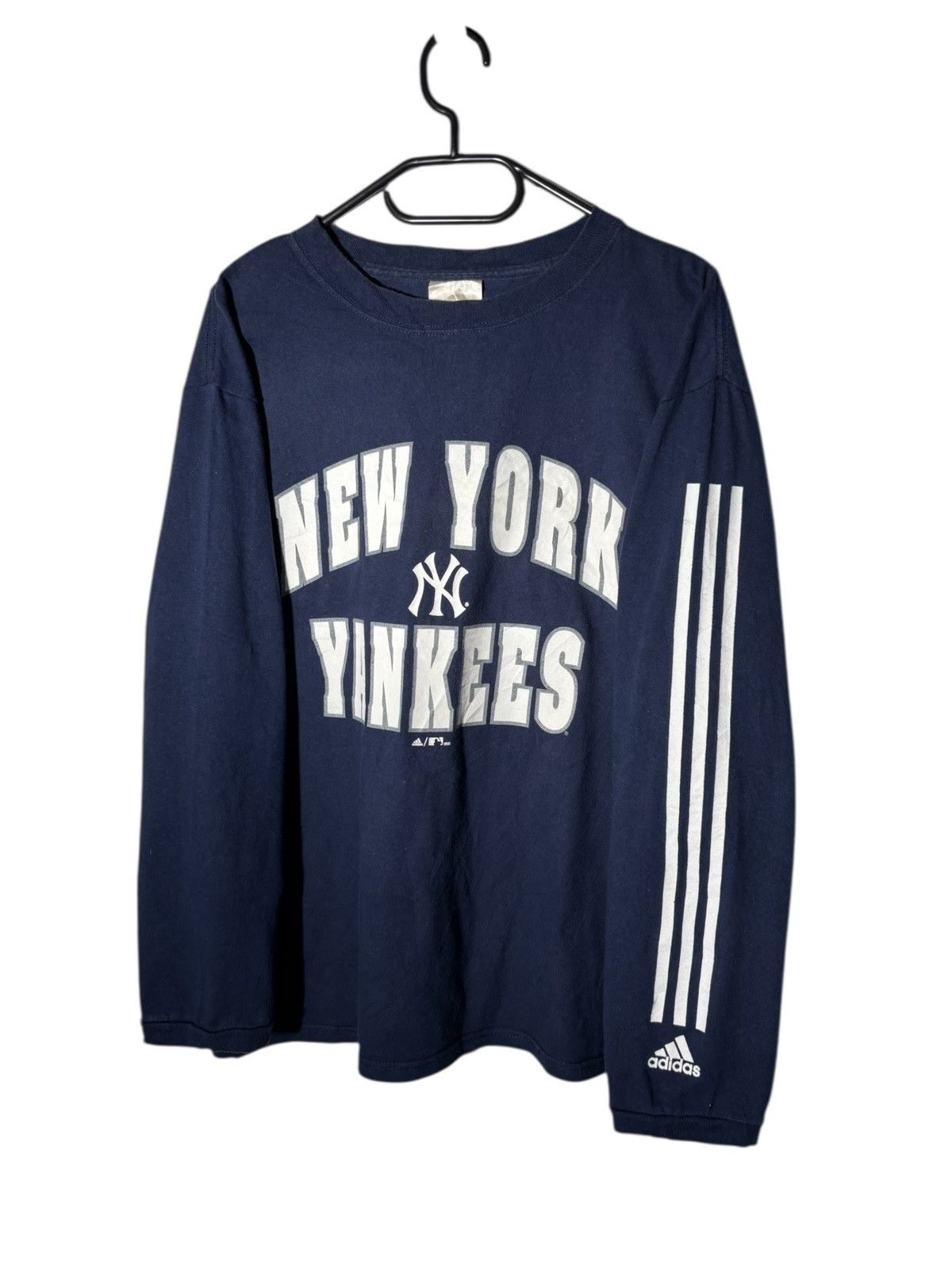 Adidas Vintage Y2K New York Yankees x Adidas MLB Long Sleeve Rap Size US M / EU 48-50 / 2 - 1 Thumbnail