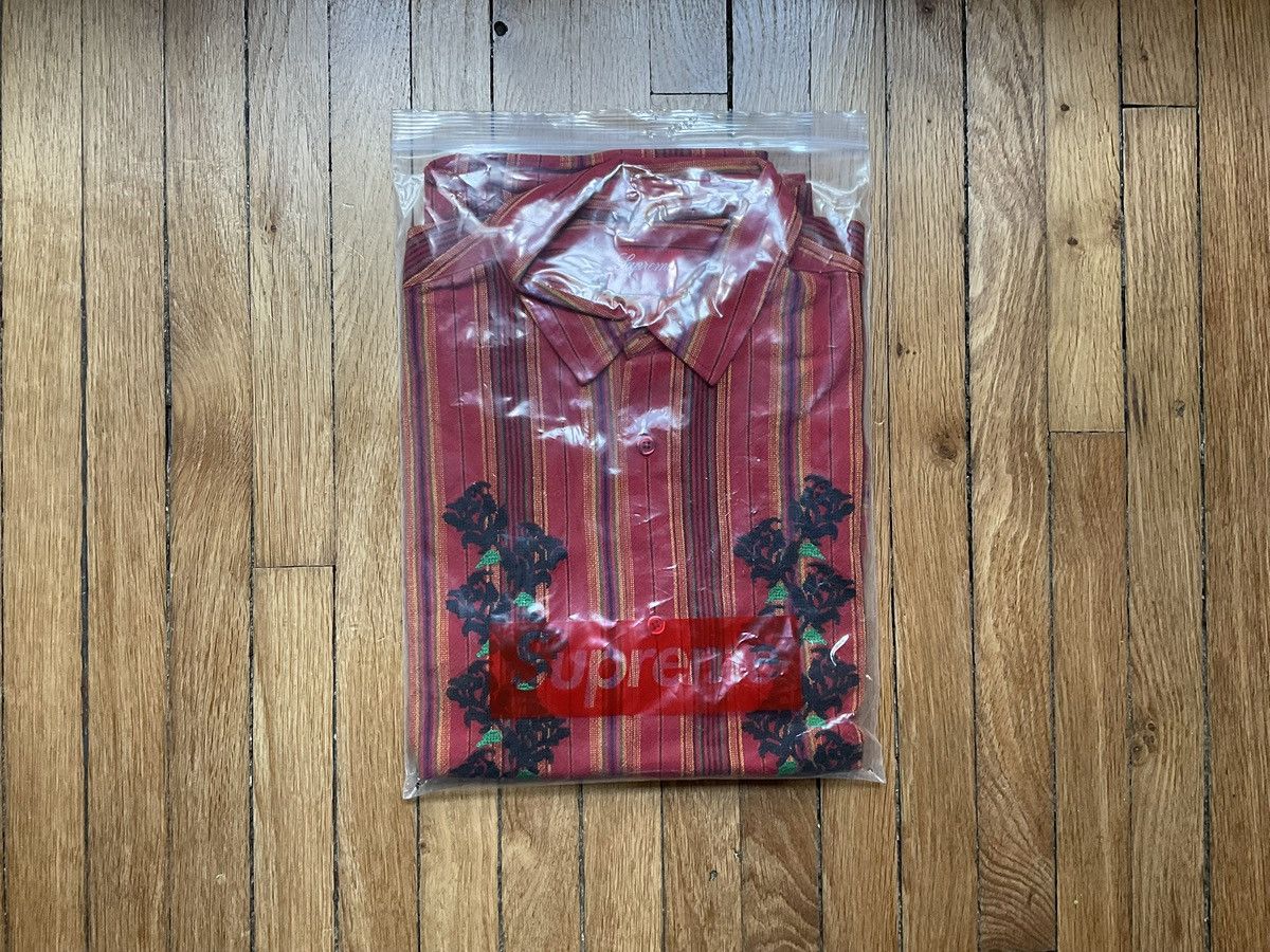 Supreme Supreme Chemise S/S Broderie Doré Stripe Size US M / EU 48-50 / 2 - 4 Thumbnail