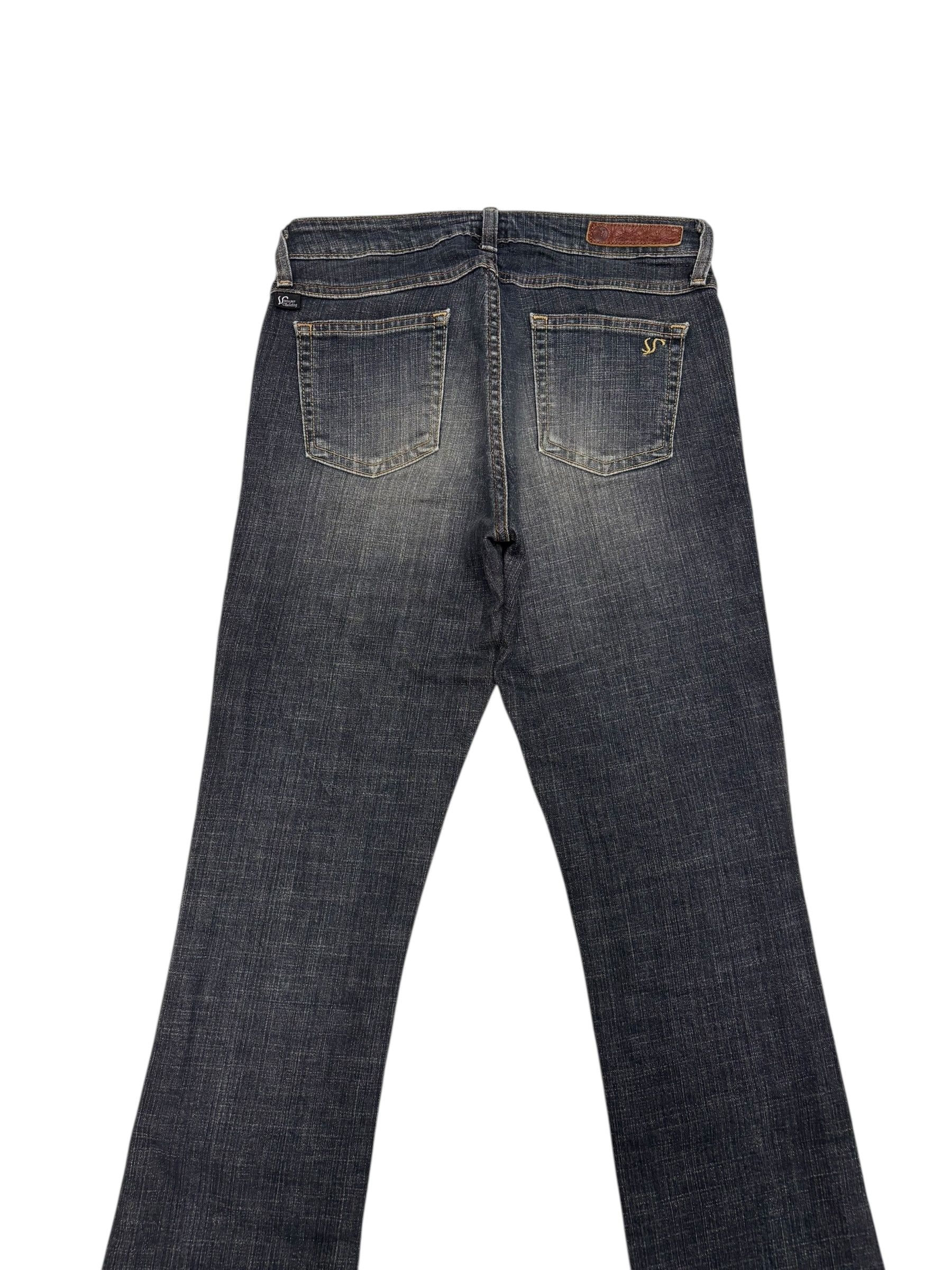Edwin 💥 VIENUS JEANS EDWIN FLARED BOOTCUT DISTRESS DENIM JEANS Size 26" / US 2 / IT 38 - 6 Thumbnail