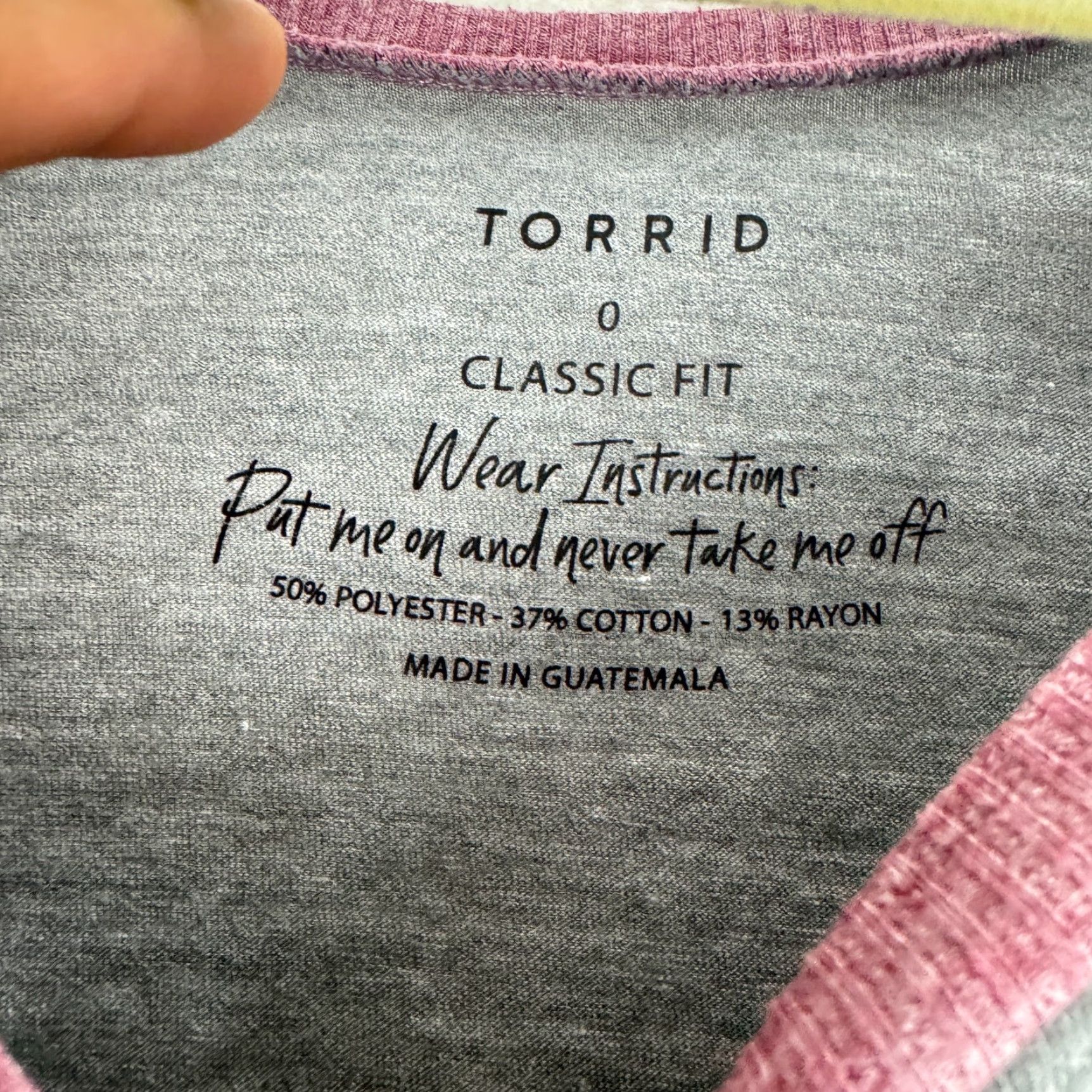 Torrid Torrid Gray Classic Fit T-Shirt Womens Large Casual Pullover Short Sleeve Crew Neck Graphic Print Cotton Polyester Rayon Size L / US 10 / IT 46 - 6 Thumbnail