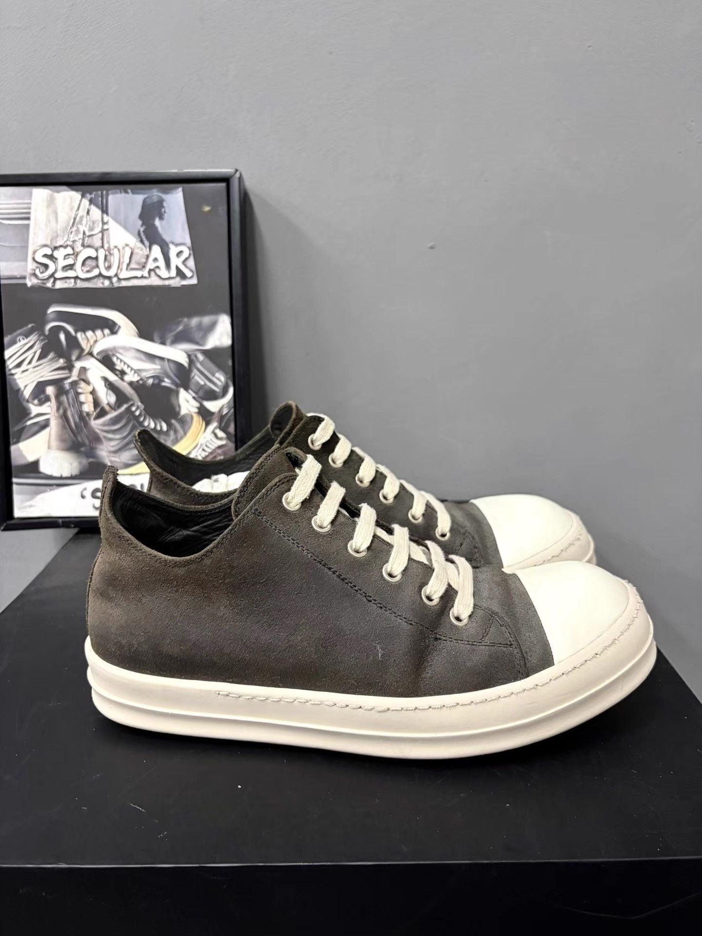 Rick Owens Rick Owens Mainline Leather Jumbo Sneakers K34 Size US 8 / EU 41 - 4 Thumbnail