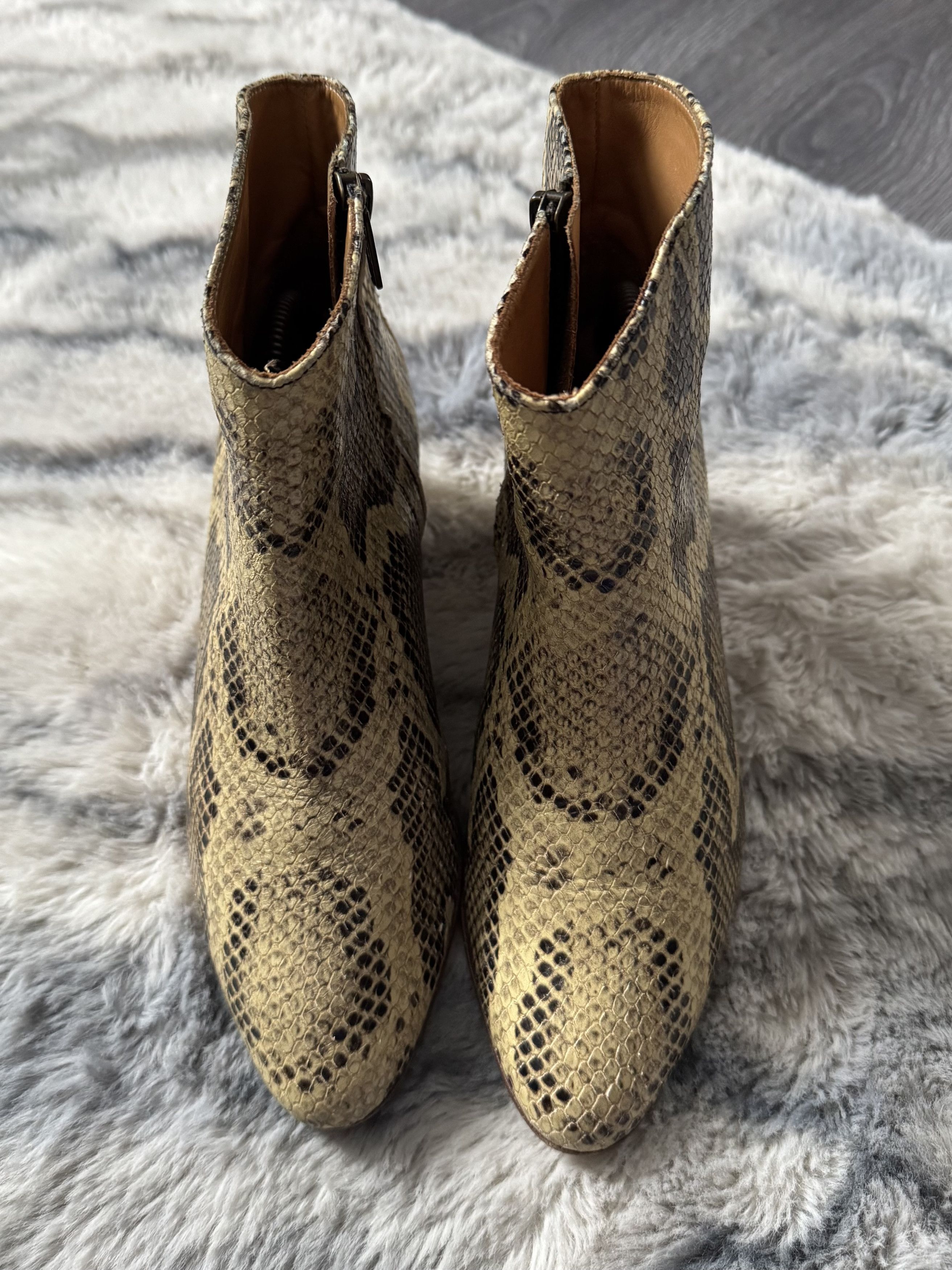 Isabel Marant ISABEL MARANT Dacken Snake Print Leather Cowboy Boots Size US 6 / IT 36 - 6 Thumbnail
