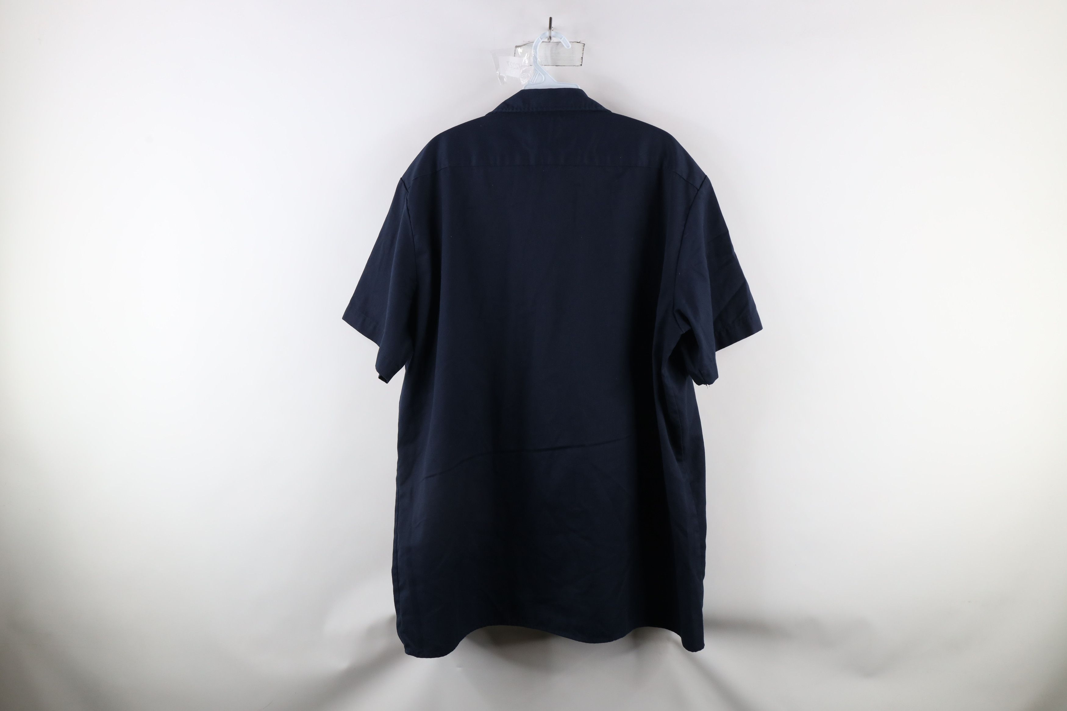Dickies × Vintage Vintage Dickies Spell Out Short Sleeve Work Mechanic Shirt Size US XL / EU 56 / 4 - 8 Thumbnail