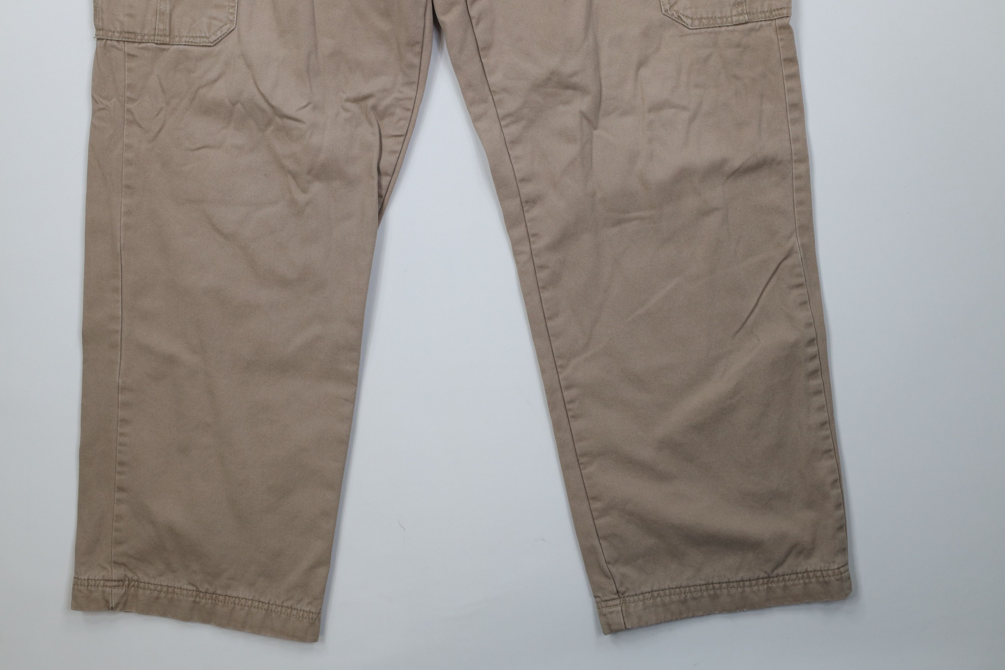 Vintage Vintage Streetwear Flannel Lined Wide Leg Cargo Pants Beige Size US 38 / EU 54 - 6 Thumbnail