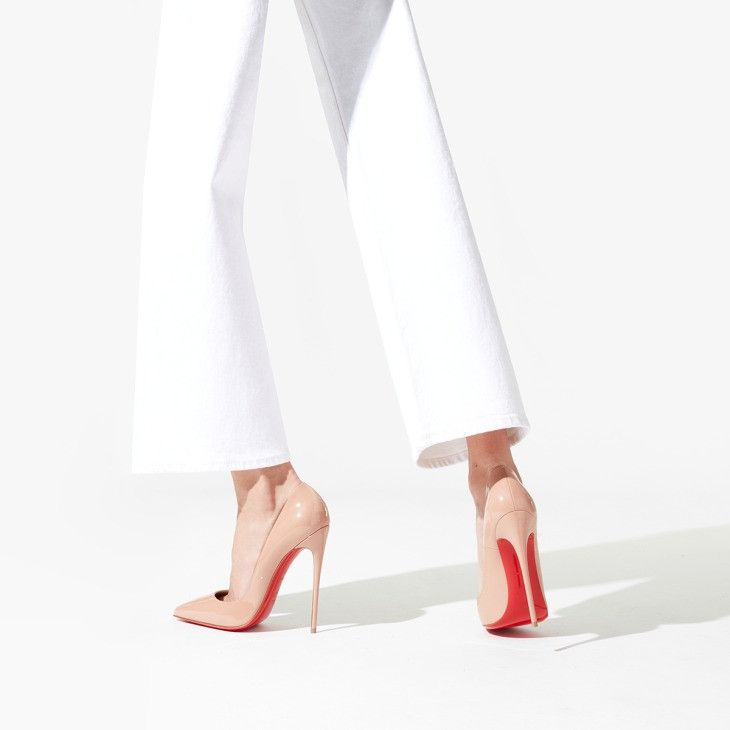 Christian Louboutin o1s1wg110924 So Kate Pumps in Beige Size US 7 / IT 37 - 5 Thumbnail