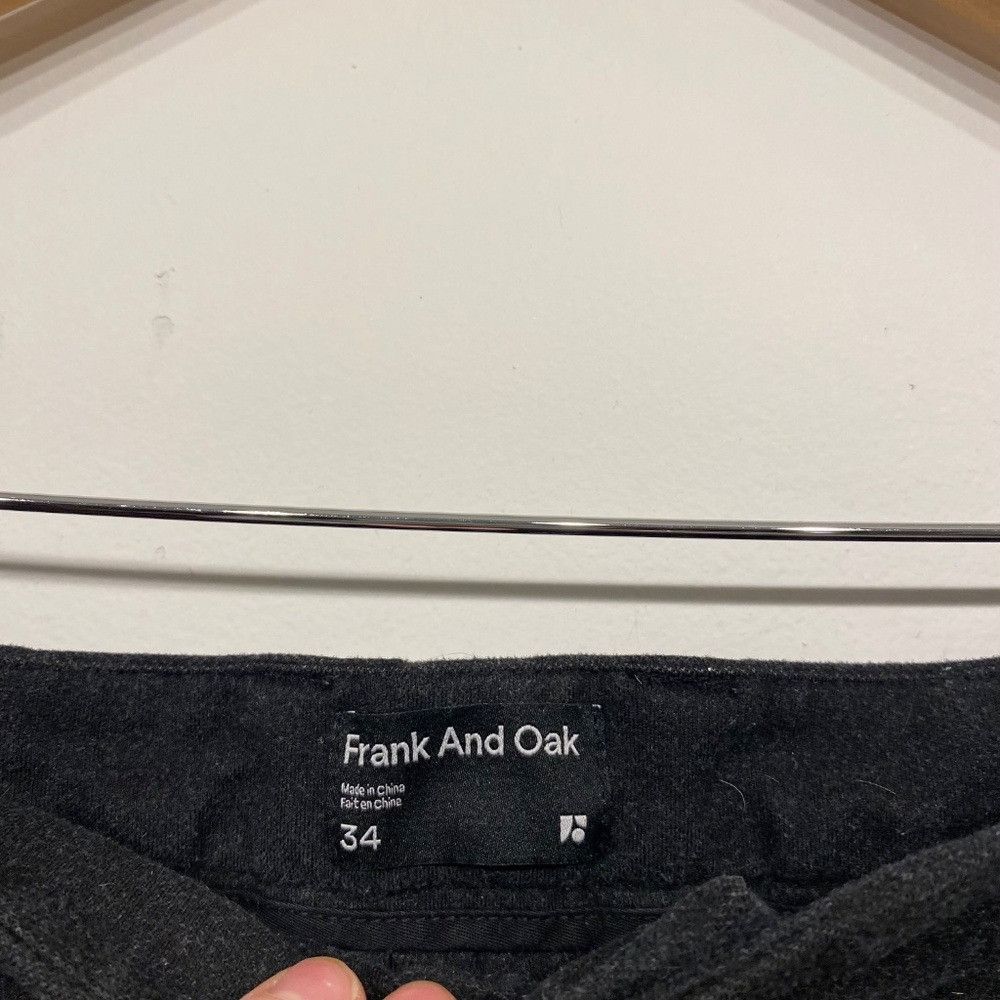 Frank & Oak Frank & Oak Grey Slim Leg Flat Front Wool Feel Dress Pants 3 Size US 34 / EU 50 - 4 Thumbnail