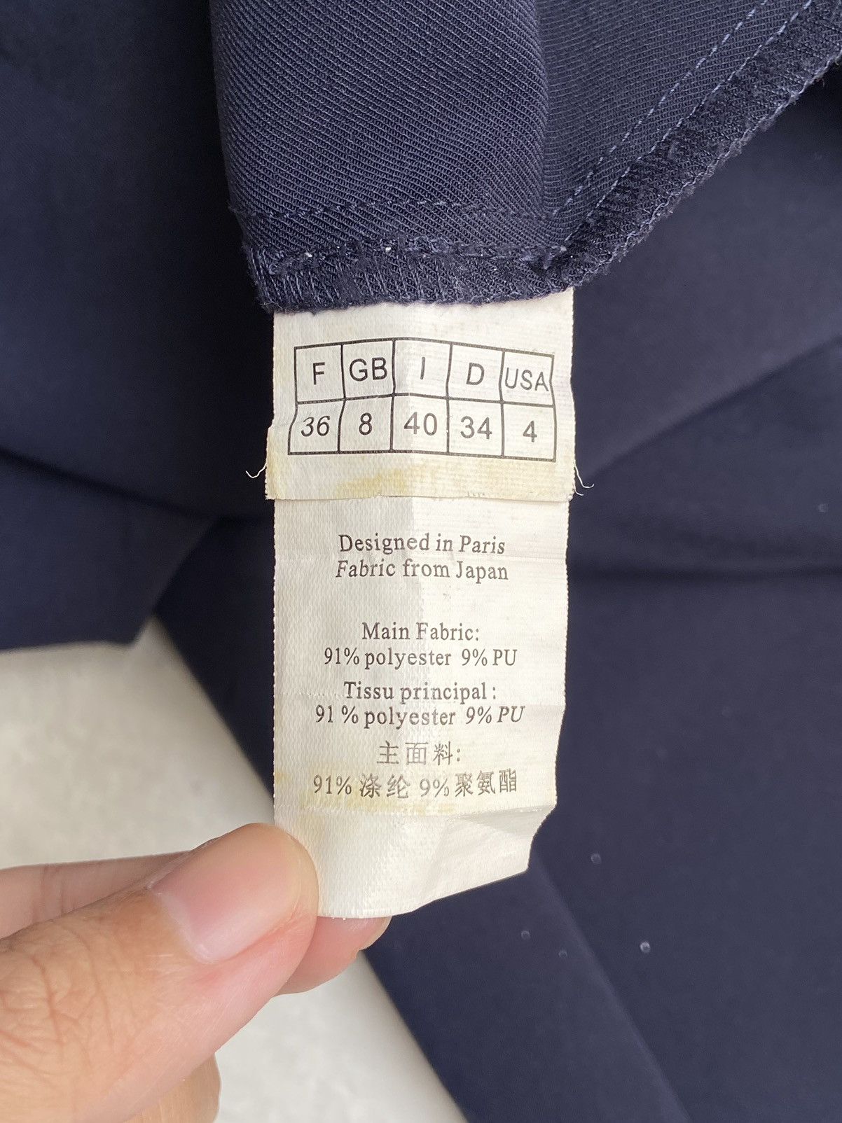 Dior D UNIFORMS Navy Blouse Size XS / US 0-2 / IT 36-38 - 7 Thumbnail