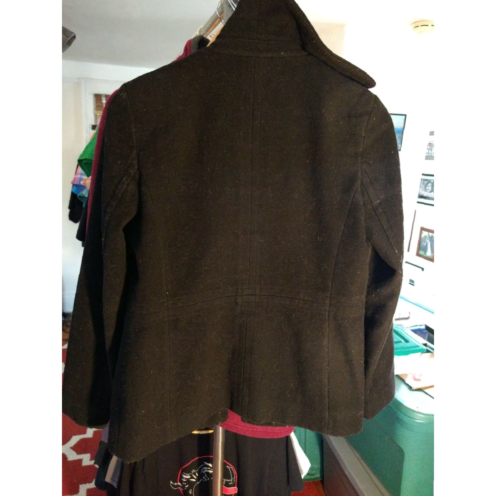 Nine West VINTAGE Nine West Short Coat Pea Wool Nylon Blend Ukraine Size 4 Black Womens Mens? Size 27" / US 4 / IT 40 - 5 Thumbnail