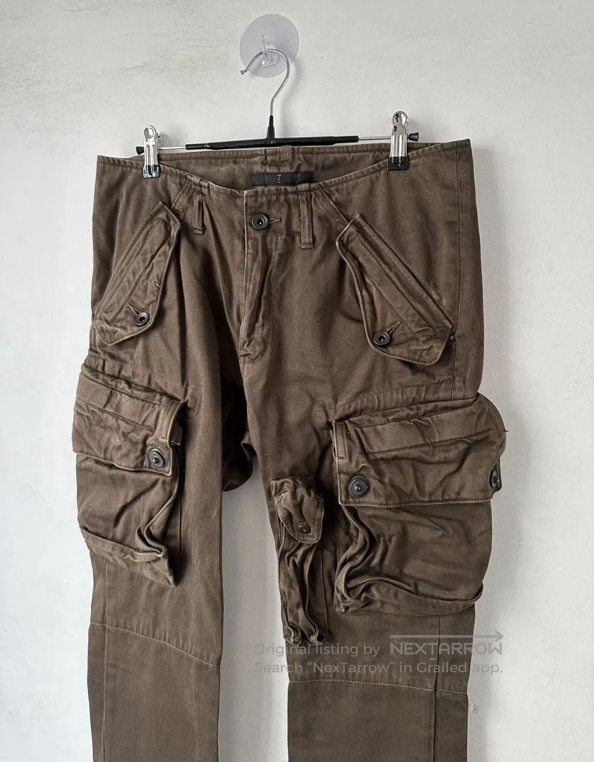 Julius Brown Cargo Pants with Multiple Pockets Size 32. Size US 32 / EU 48 - 2 Thumbnail