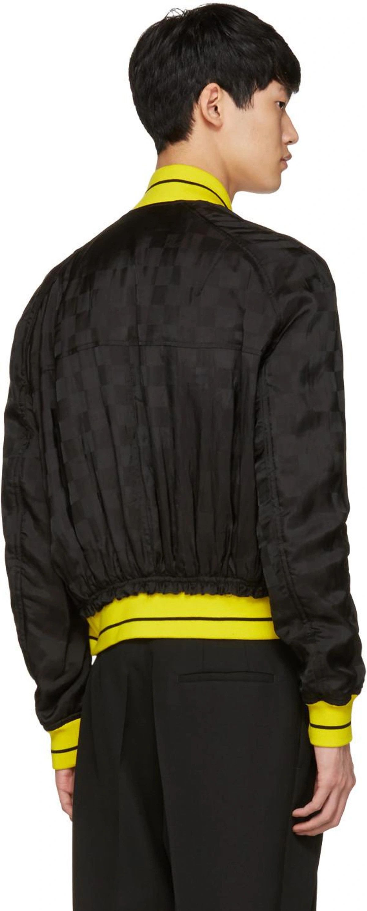 Haider Ackermann Haider Ackermann Black Jacquard Check Bomber Jacket Size US XS / EU 42 / 0 - 4 Thumbnail