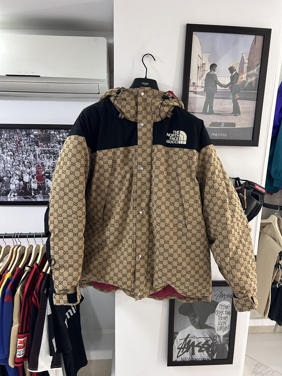 Gucci × The North Face Gucci The North Face Monogram Down Jacket 