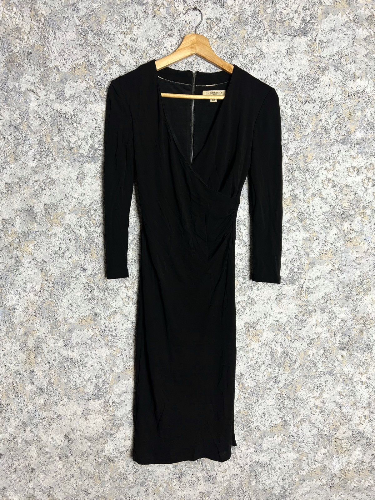Burberry Burberry London Ladies Long Sleeve Black Evening Dress SZ 38 Size XS / US 0-2 / IT 36-38 - 1 Thumbnail