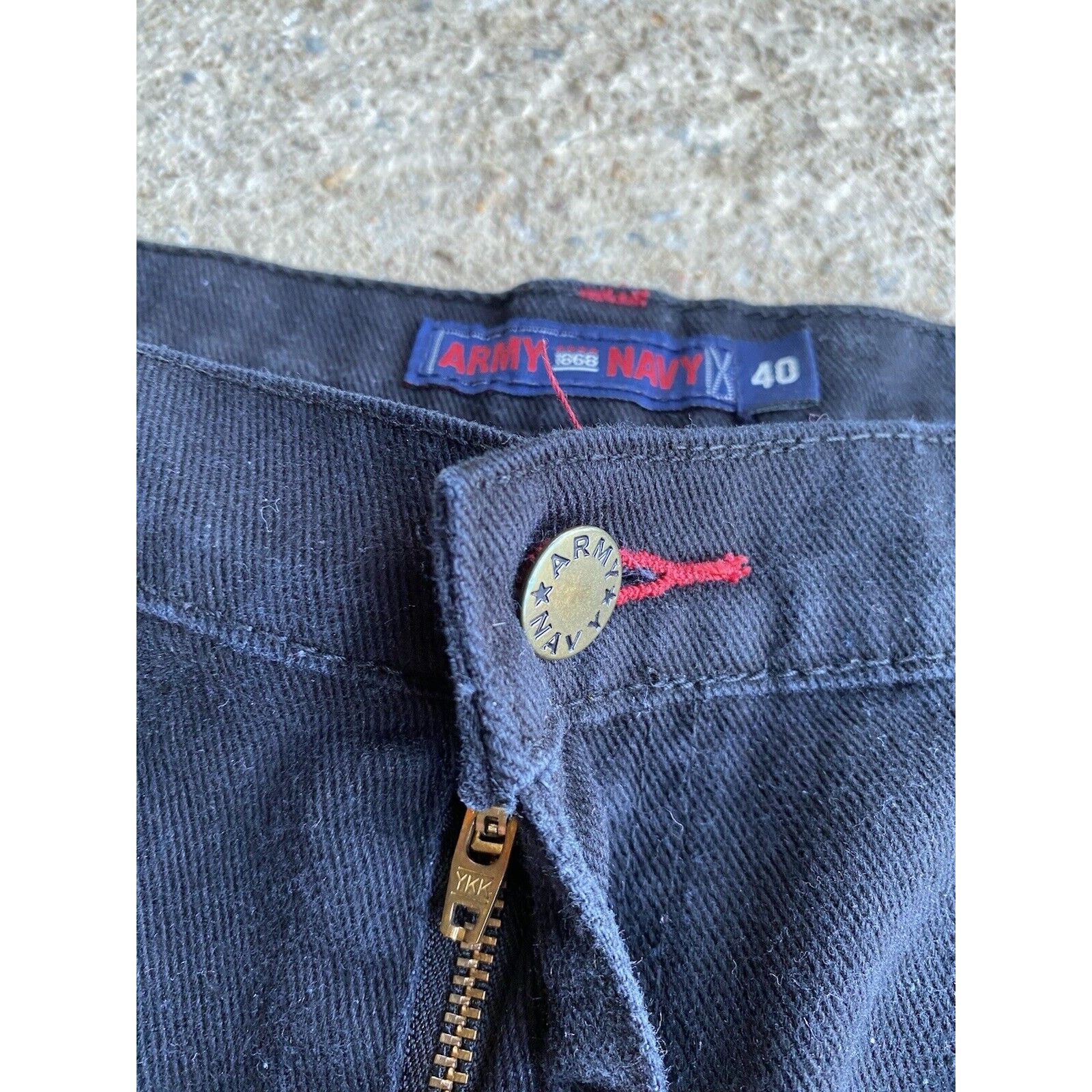 JNCO Vintage Y2K Baggy Army Navy Carpenter Black Jort Jean Shorts Size US 40 / EU 56 - 8 Thumbnail