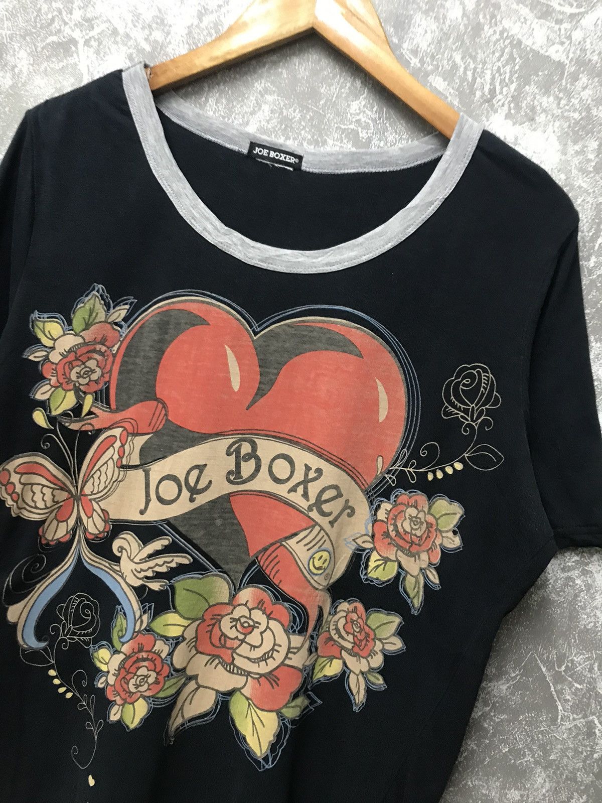 Affliction × Ed Hardy × Southpole Joe Boxer Affliction Heart Flower Y2K Graphic Tee Size US L / EU 52-54 / 3 - 2 Thumbnail