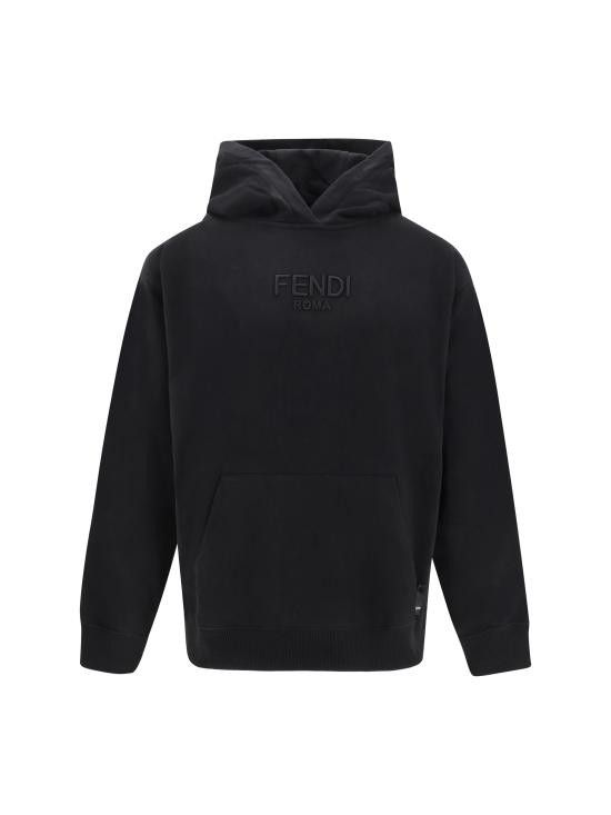 FENDI Karlito Karl Lover Black Sweatshirt Sweater Fur Small