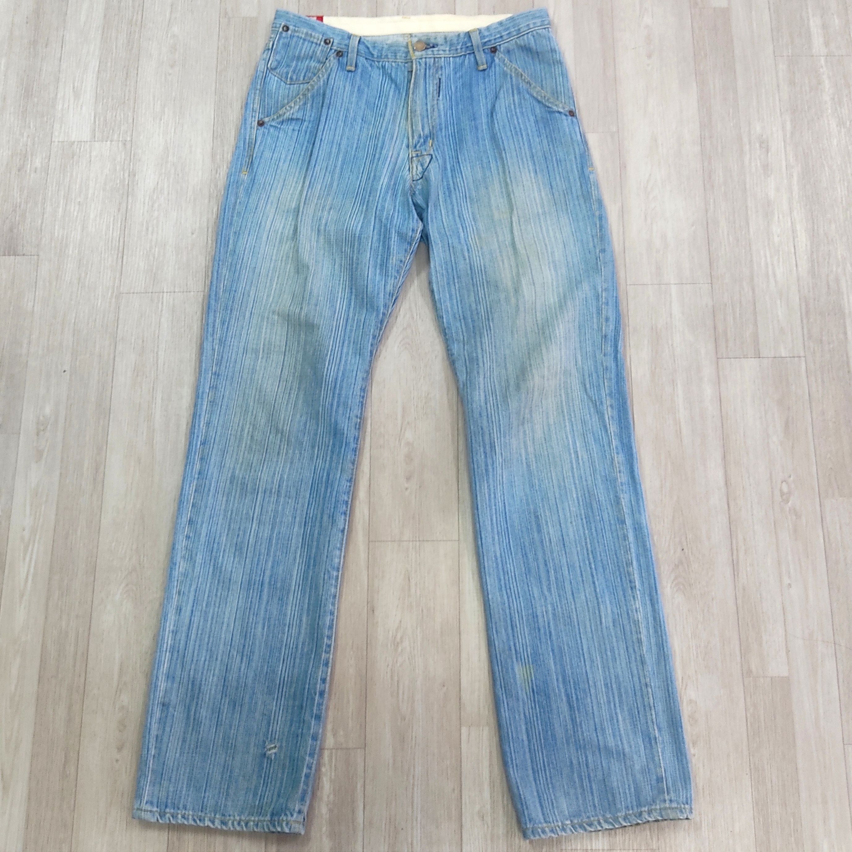 Blue Blue Japan × Japanese Brand BLUE WAY Modern Vintage Faded Blue Denim Pants Size US 32 / EU 48 - 4 Thumbnail