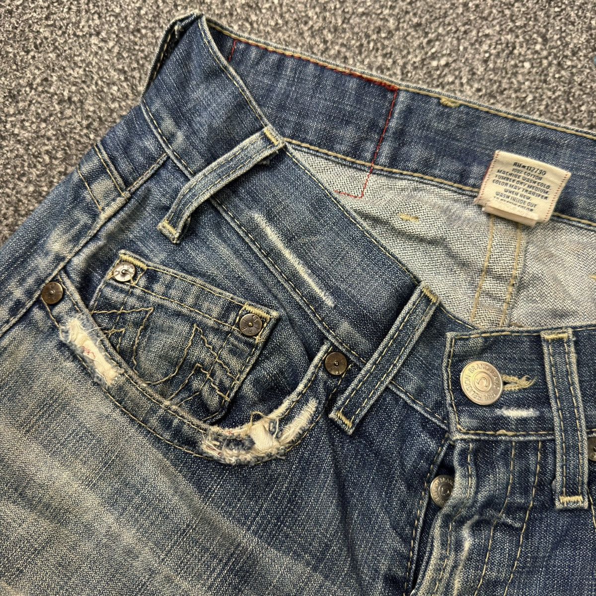 True Religion Destroyed True Religion Long Jean Hysteric Glamour Style LGB Size US 29 - 11 Thumbnail