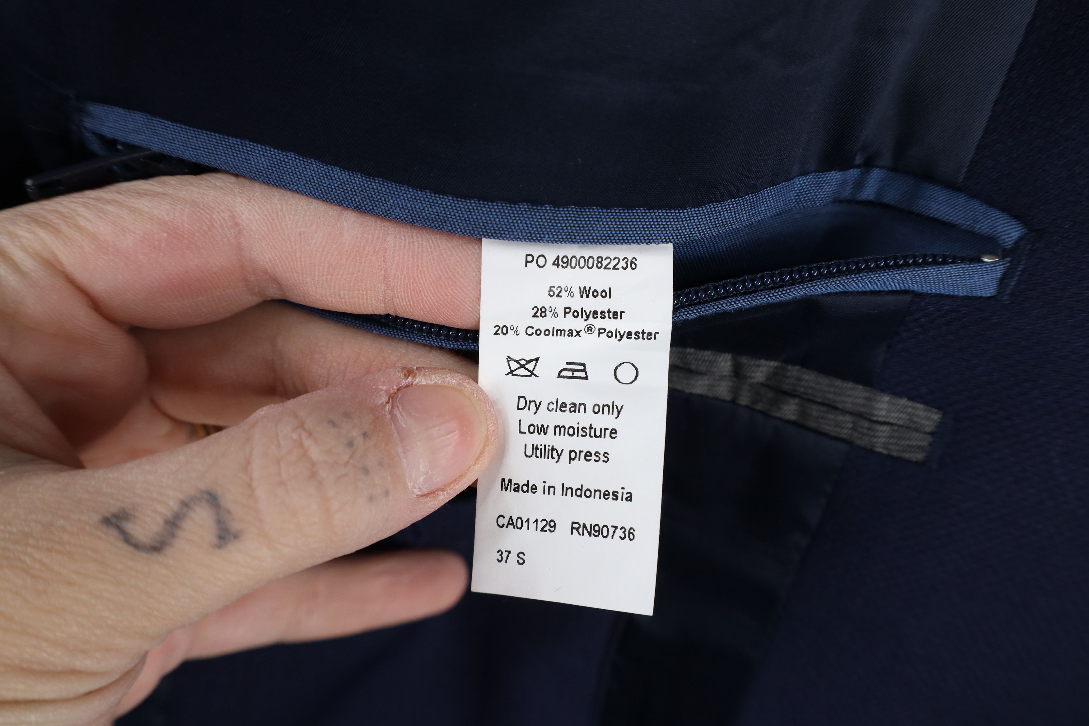 Ralph Lauren × Vintage Vintage Ralph Lauren Button Suit Coat Blazer Jacket Blue Size US L / EU 52-54 / 3 - 12 Thumbnail
