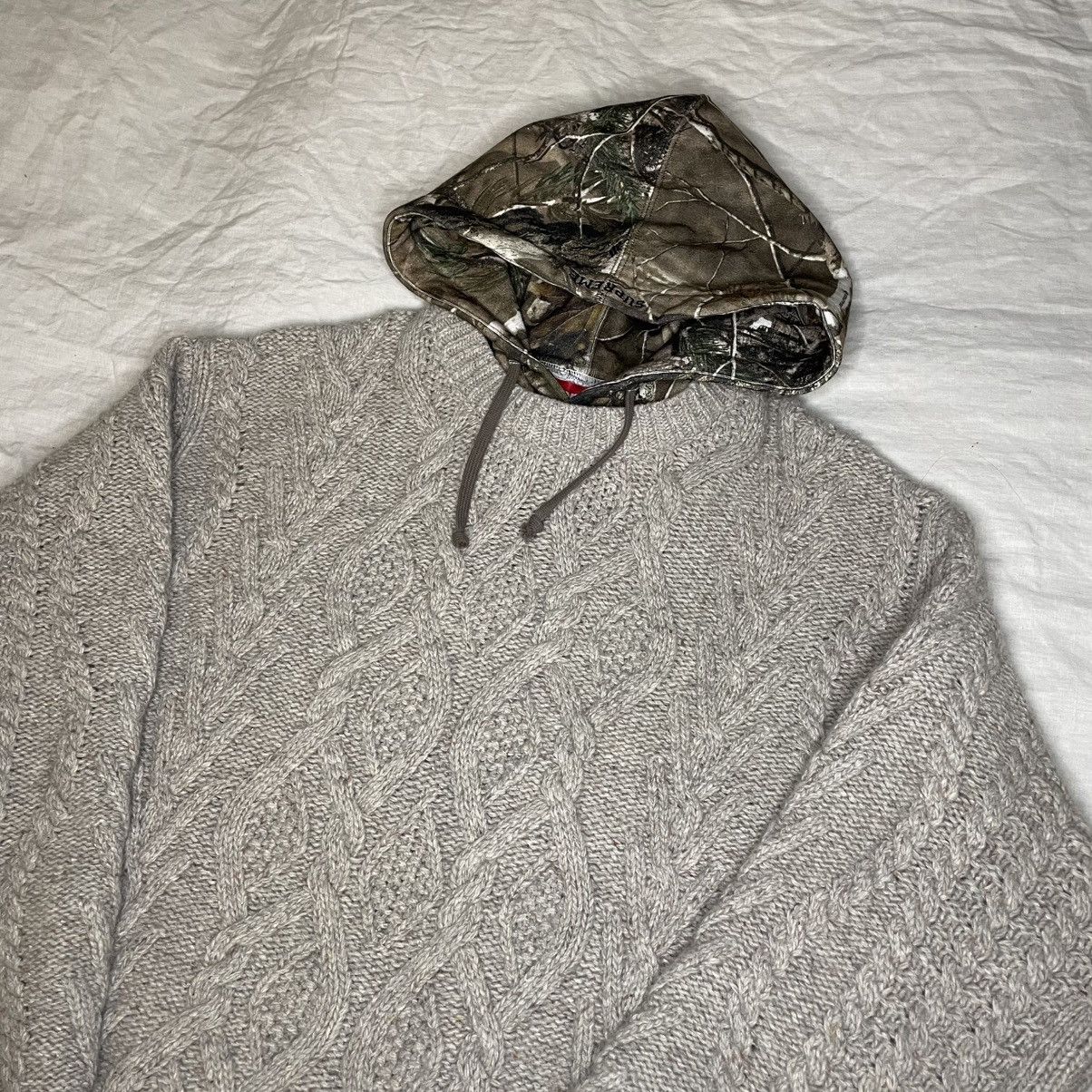 Supreme Supreme cable hooded sweater Size US M / EU 48-50 / 2 - 2 Thumbnail