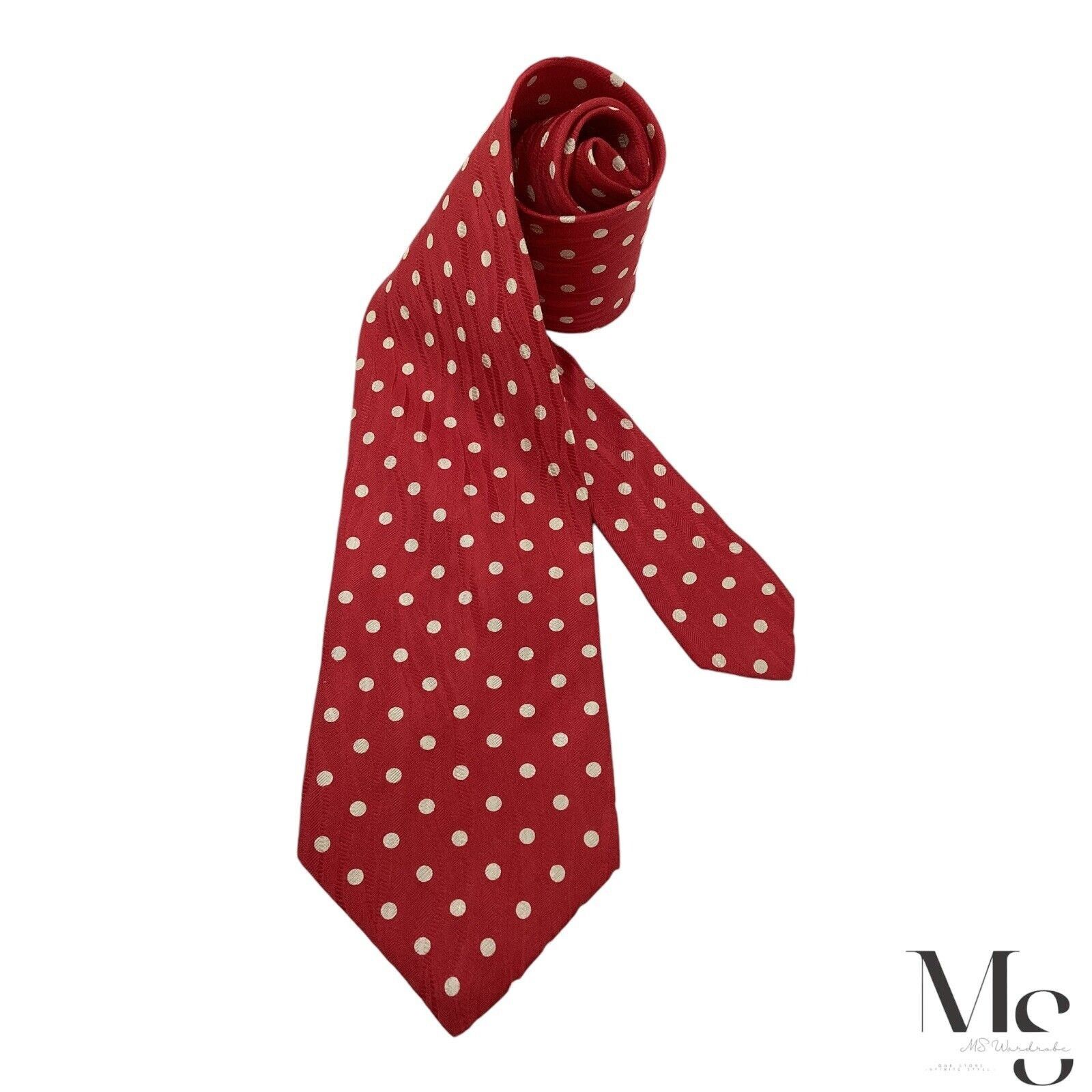 Kenzo KENZO PARIS Red Polka Dot Luxury Silk Tie Made In Italy W: 3 Size ONE SIZE - 1 Thumbnail