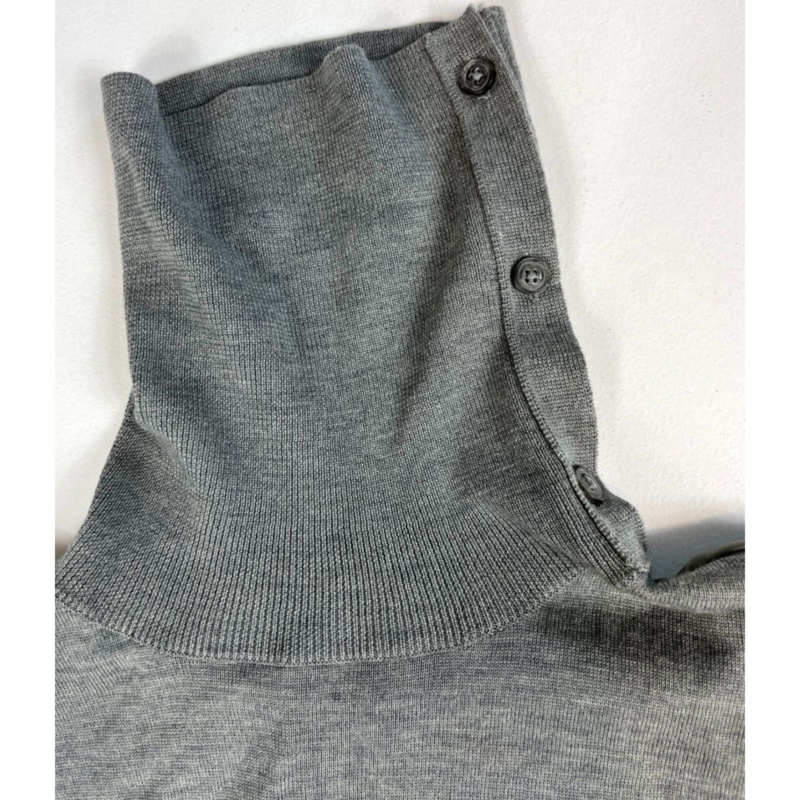 Allsaints AllSaints Flik Dress Knit Merino Wool Women M Gray Size M / US 6-8 / IT 42-44 - 7 Thumbnail