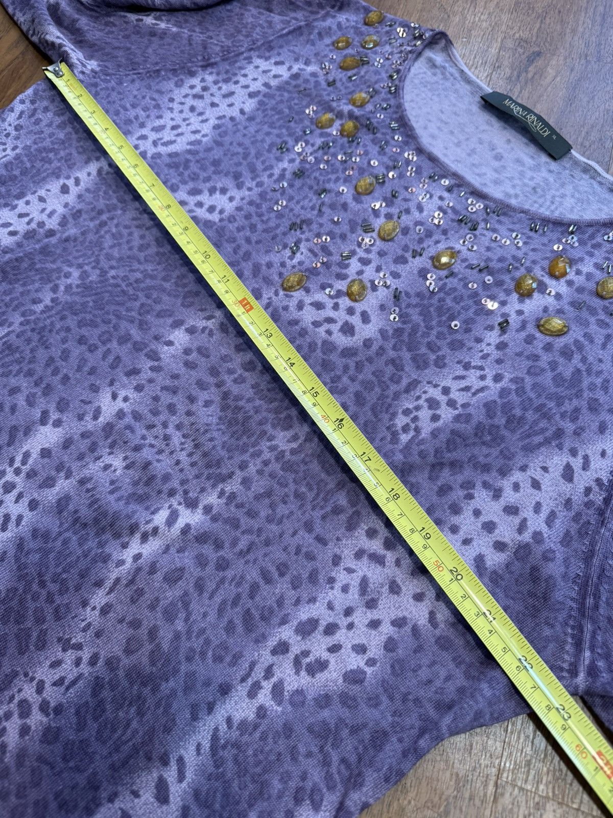 Marina Rinaldi Marina Rinaldi Sweater Blouse ITALY Lana Wool Japan Cheetah Size XL / US 12-14 / IT 48-50 - 10 Thumbnail
