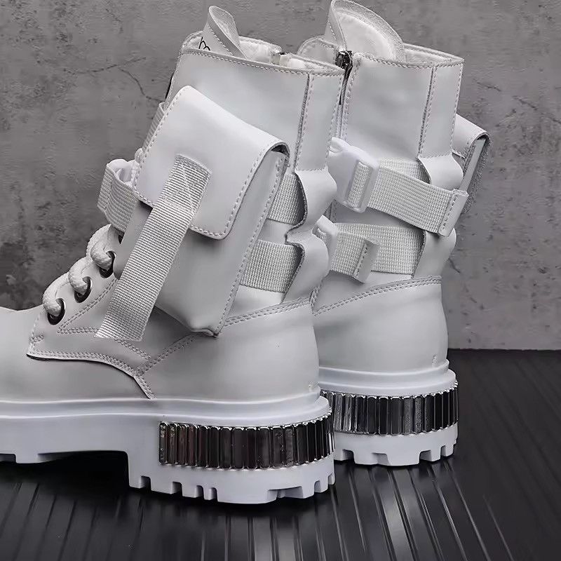Japanese Brand Industrial Combat Boots - Split Leather with Tactical Pouch Size US 9 / EU 42 - 7 Thumbnail