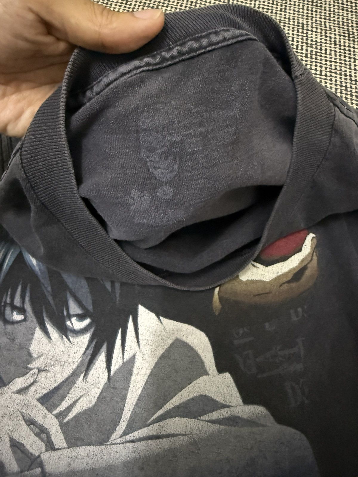 Anime × Vintage Vintage Death Note L.K.M Skull Tag Tshirt Size US L / EU 52-54 / 3 - 5 Thumbnail