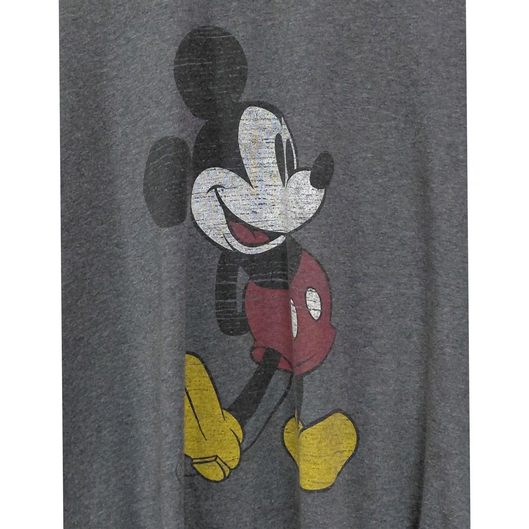 Disney Walt Disney World Shirt Mens XL Gray Mickey Mouse Graphic Print Knit Men Size Size US XL / EU 56 / 4 - 3 Thumbnail