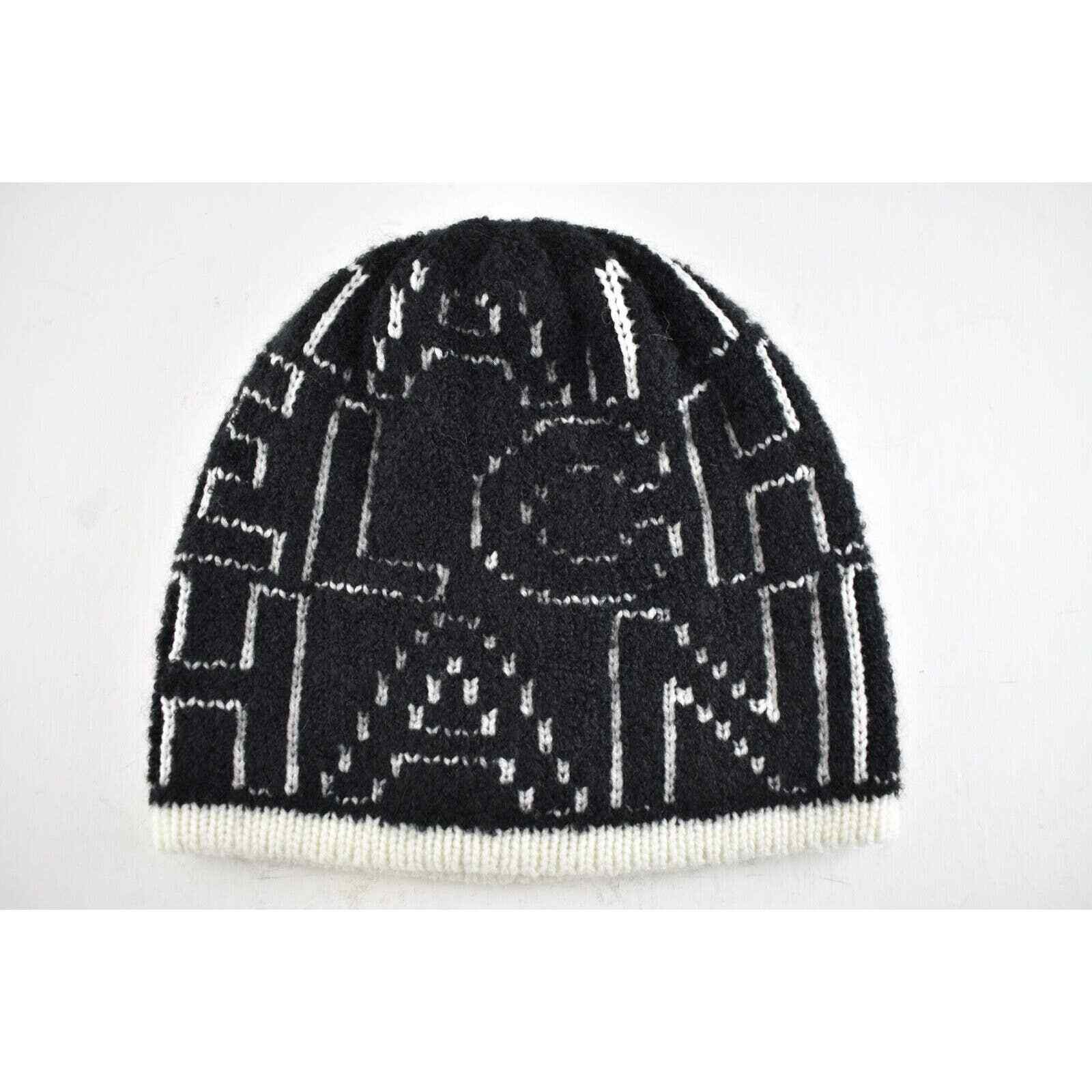 Chanel Chanel Letter Cashmere Wool Silk Knit Beanie Winter Hat Size ONE SIZE - 1 Thumbnail