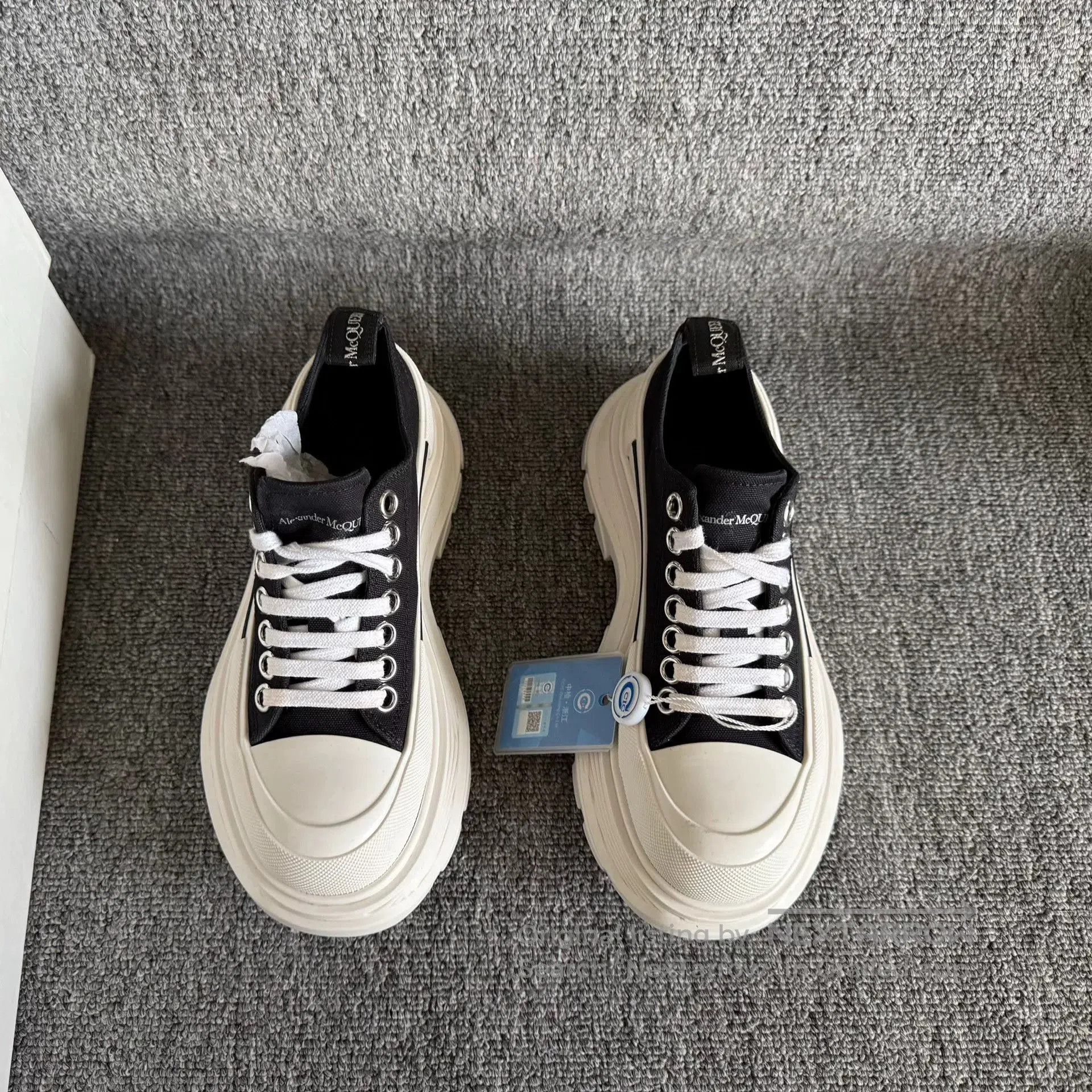 Alexander McQueen Alexander McQueen Platform Canvas Shoes. Size US 4 / IT 34 - 3 Thumbnail