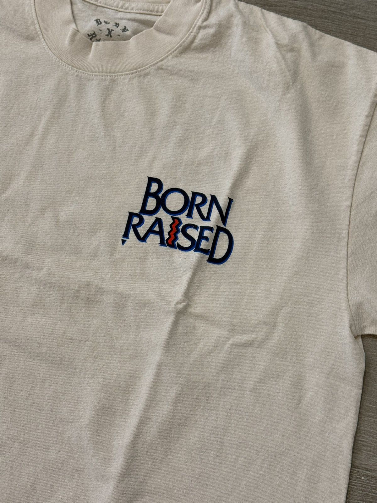 Born X Raised Men's BORN X RAISED Crooked Tee T-Shirt Cream Size L Large Size US L / EU 52-54 / 3 - 2 Thumbnail