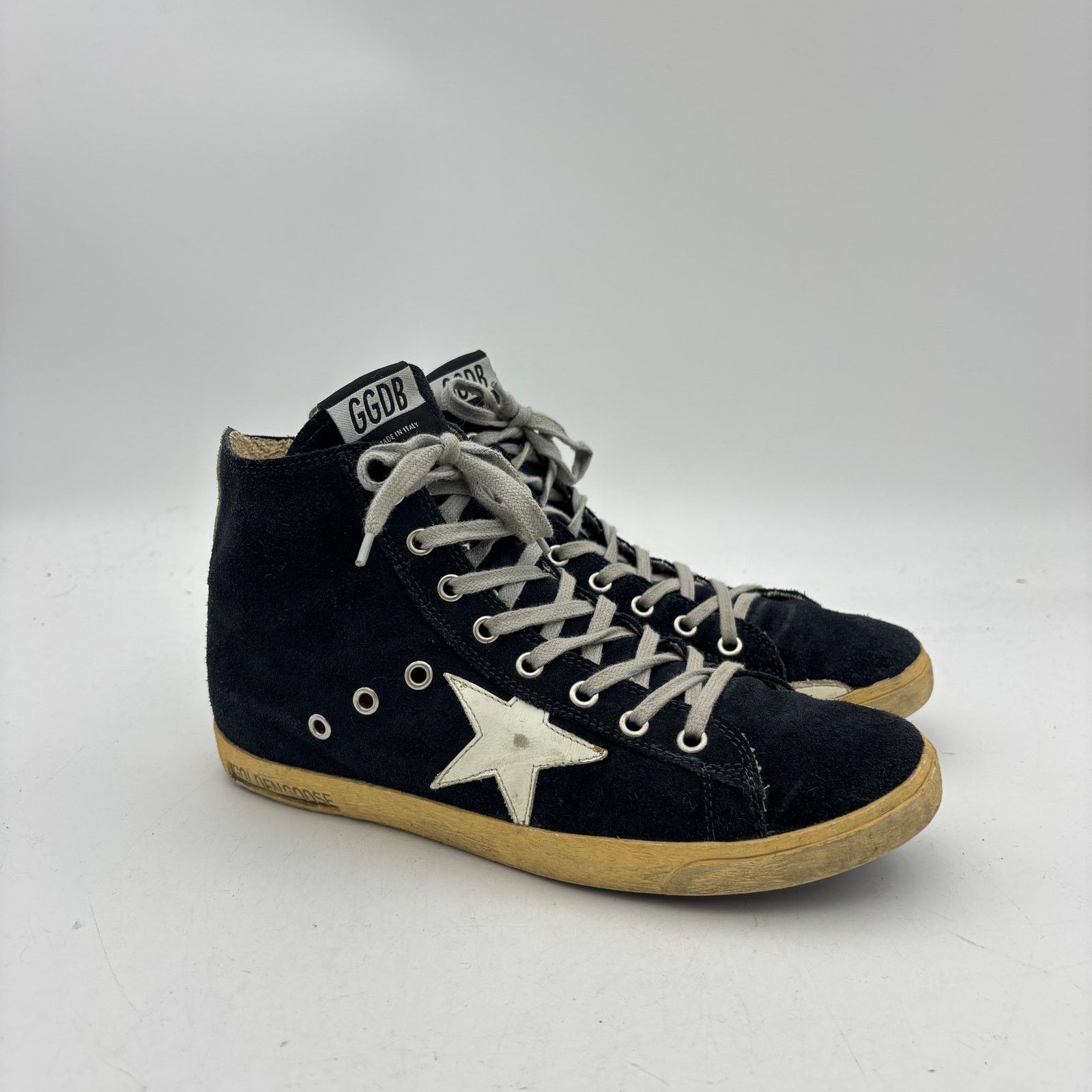 Golden Goose Golden Goose Francy Hi Top Skate Suede Shoes Womens 40 US 10 Size US 10 / IT 40 - 1 Thumbnail