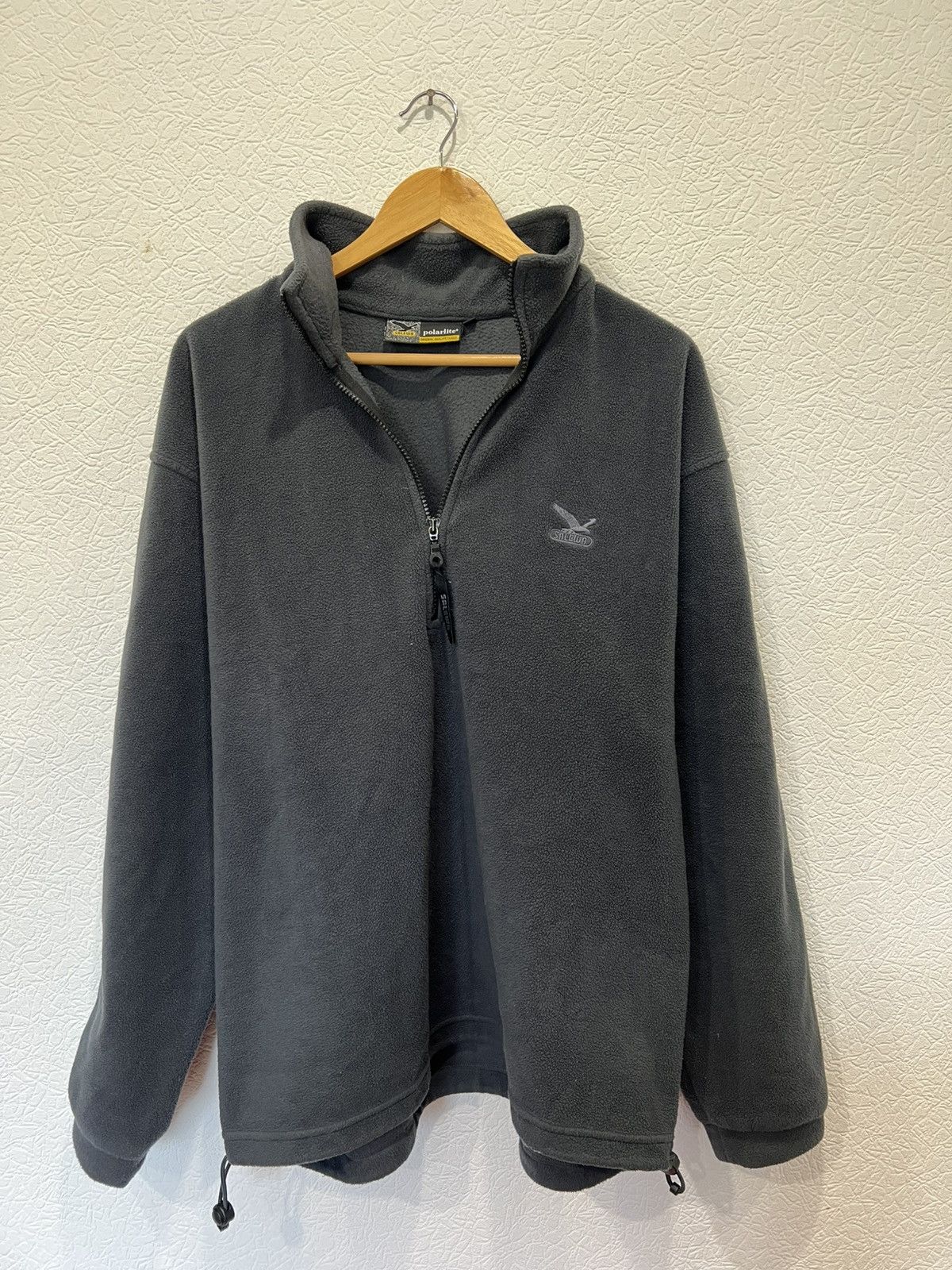 SALEWA Vintage Salewa Grey Fleece Sweatshirt 1/4 Zip Up Mens Size US XL / EU 56 / 4 - 2 Thumbnail