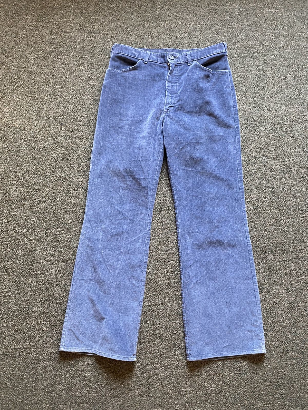 Lee × Vintage Vintage 70’s Lee Velour Flared Pants Size US 32 / EU 48 - 1 Thumbnail