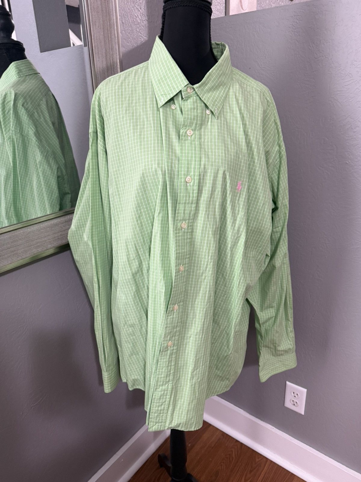 Ralph Lauren Ralph Lauren Blake Green Plaid Button Down Shirt XXL. Size US XXL / EU 58 / 5 - 1 Thumbnail