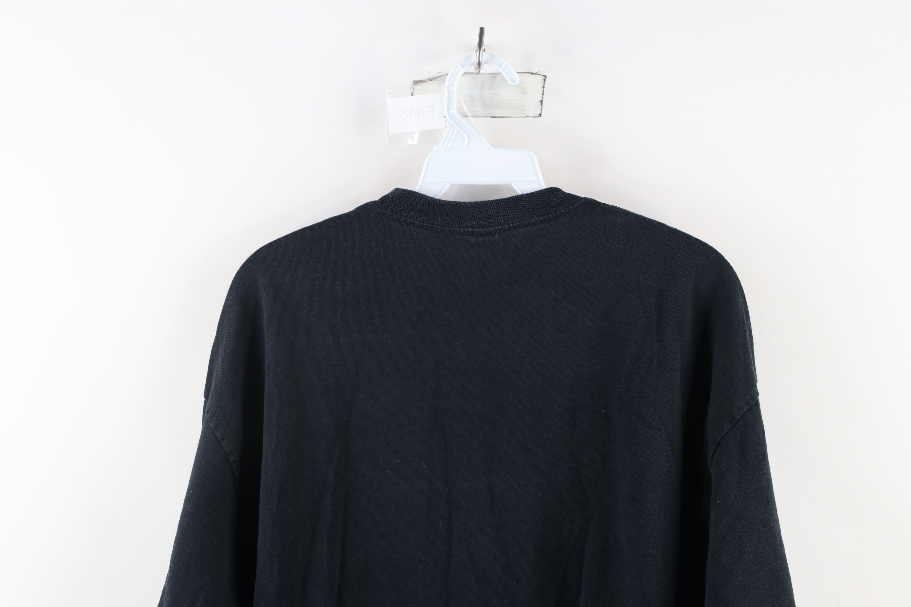 Vintage Vintage 90s Streetwear Long Sleeve Cotton T-Shirt Black Size US XL / EU 56 / 4 - 10 Thumbnail