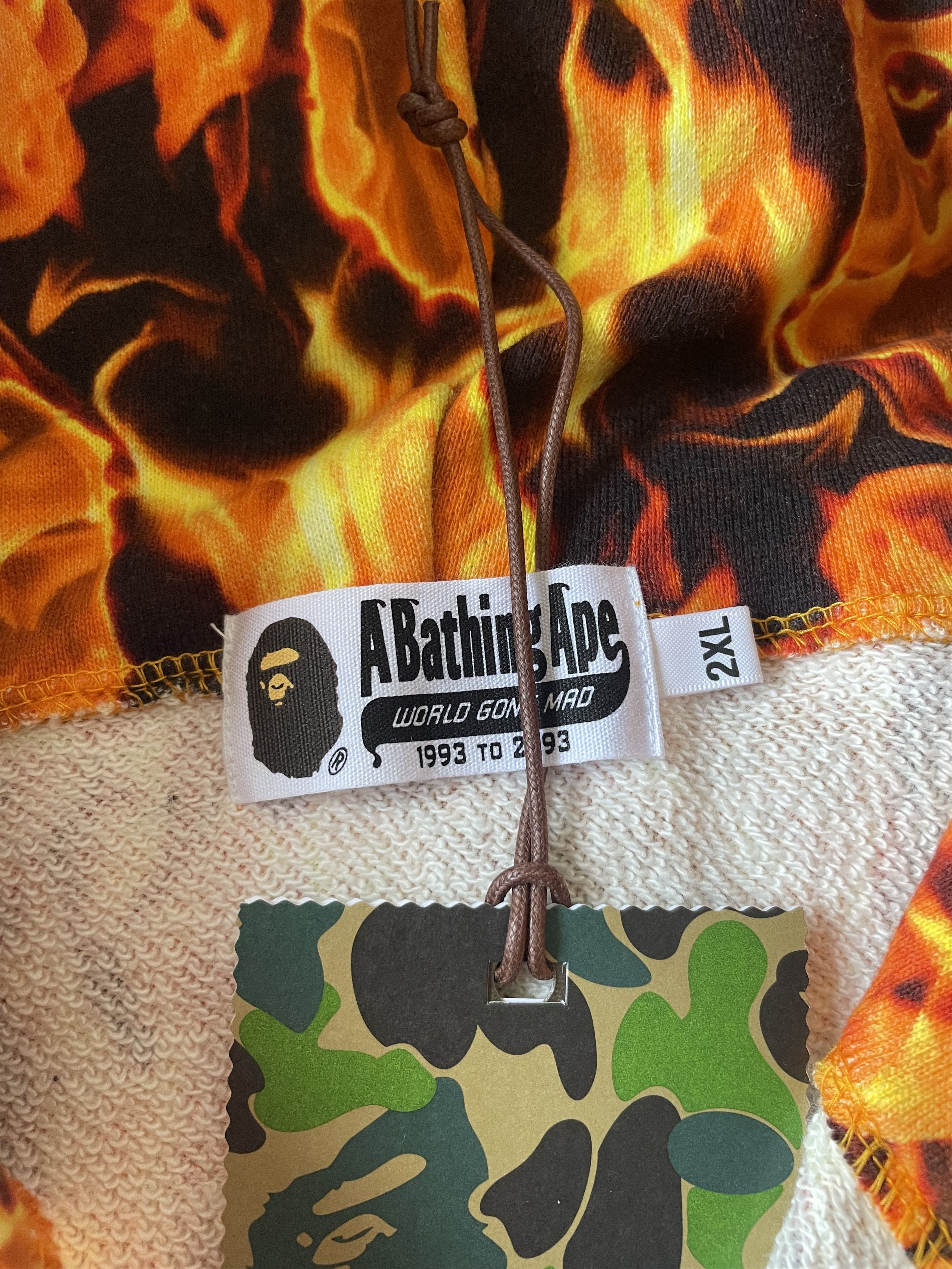 Bape BAPE FLAME SHARK FULL ZIP HOODIE Size US XXL / EU 58 / 5 - 10 Thumbnail