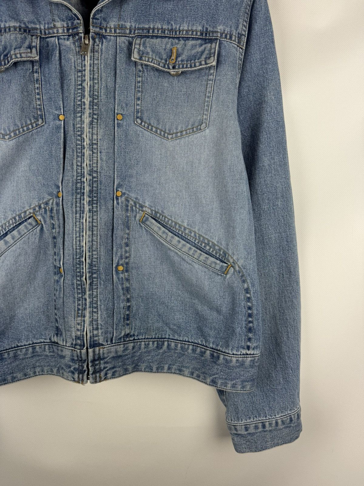Ralph Lauren Ralph Lauren Jeans Co Vintage Denim Full Zip Western Jacket Size L / US 10 / IT 46 - 6 Thumbnail