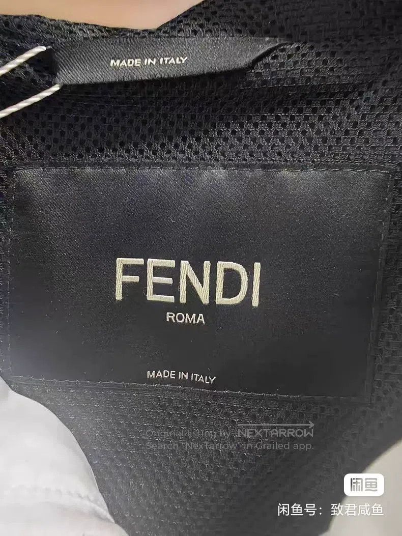 Fendi Fendi Classic Monogram Patchwork Hooded Windbreaker Jacket Size US L / EU 52-54 / 3 - 3 Thumbnail
